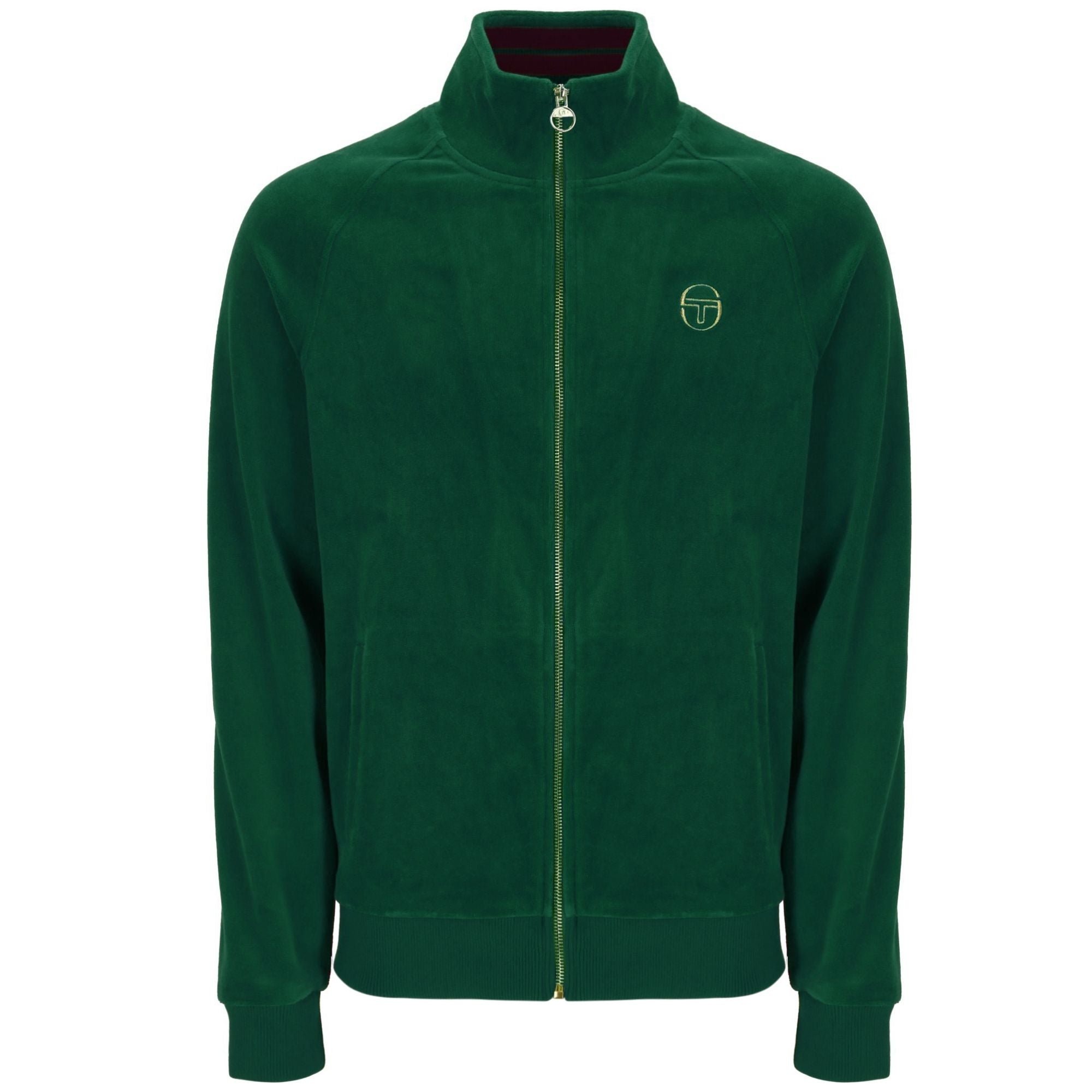 Sergio Tacchini Court Velour Track Top - Eden