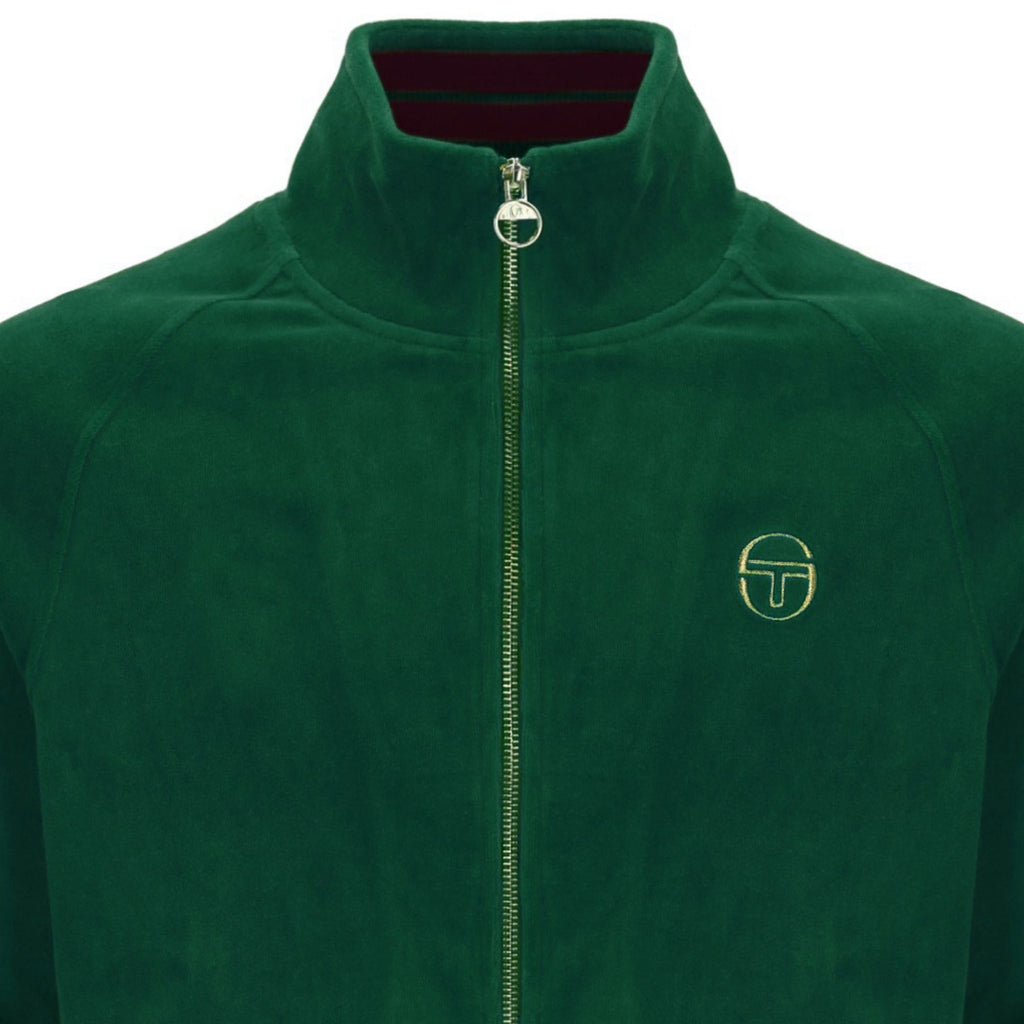 Sergio Tacchini Court Velour Track Top - Eden