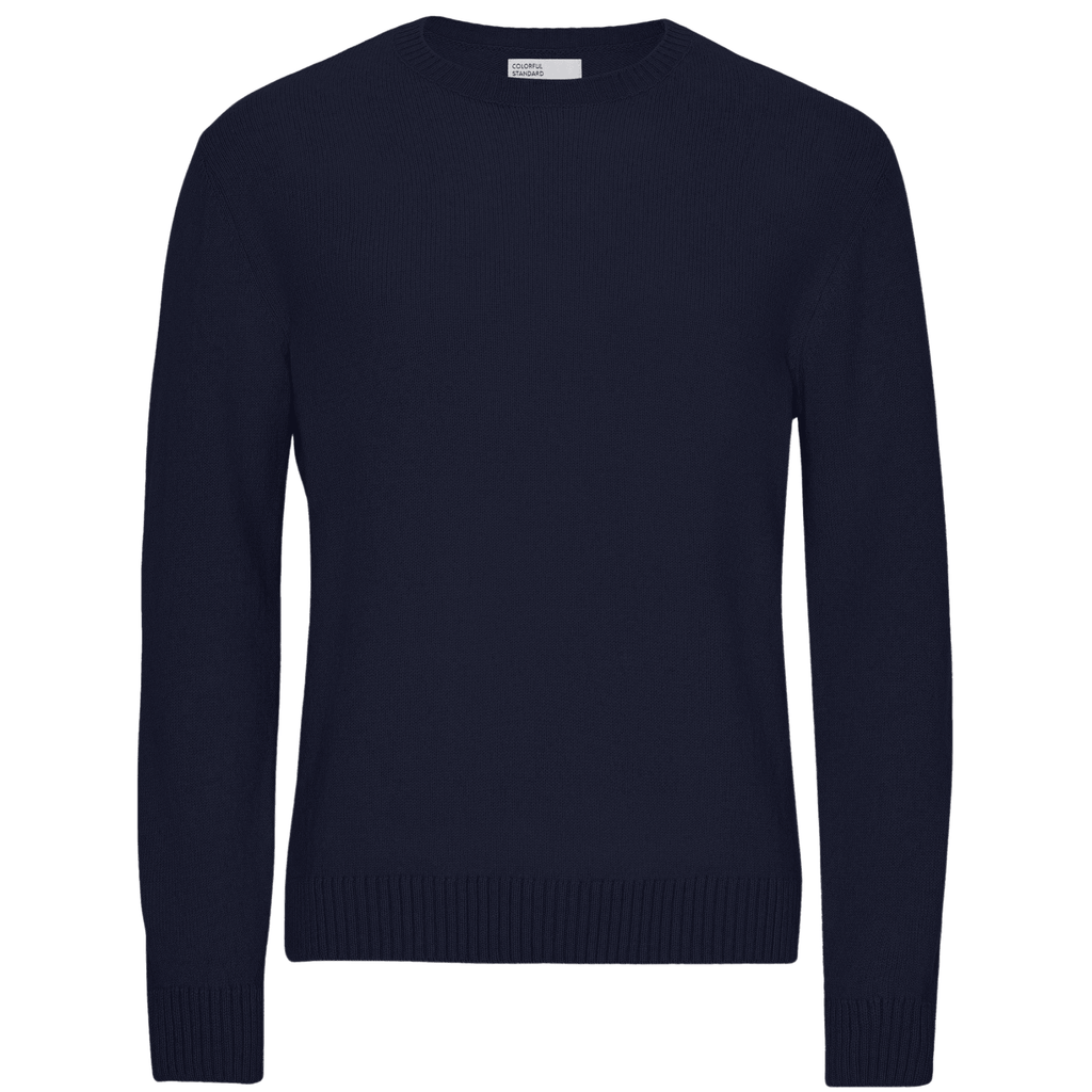 Classic Merino Wool Crew - Navy Blue