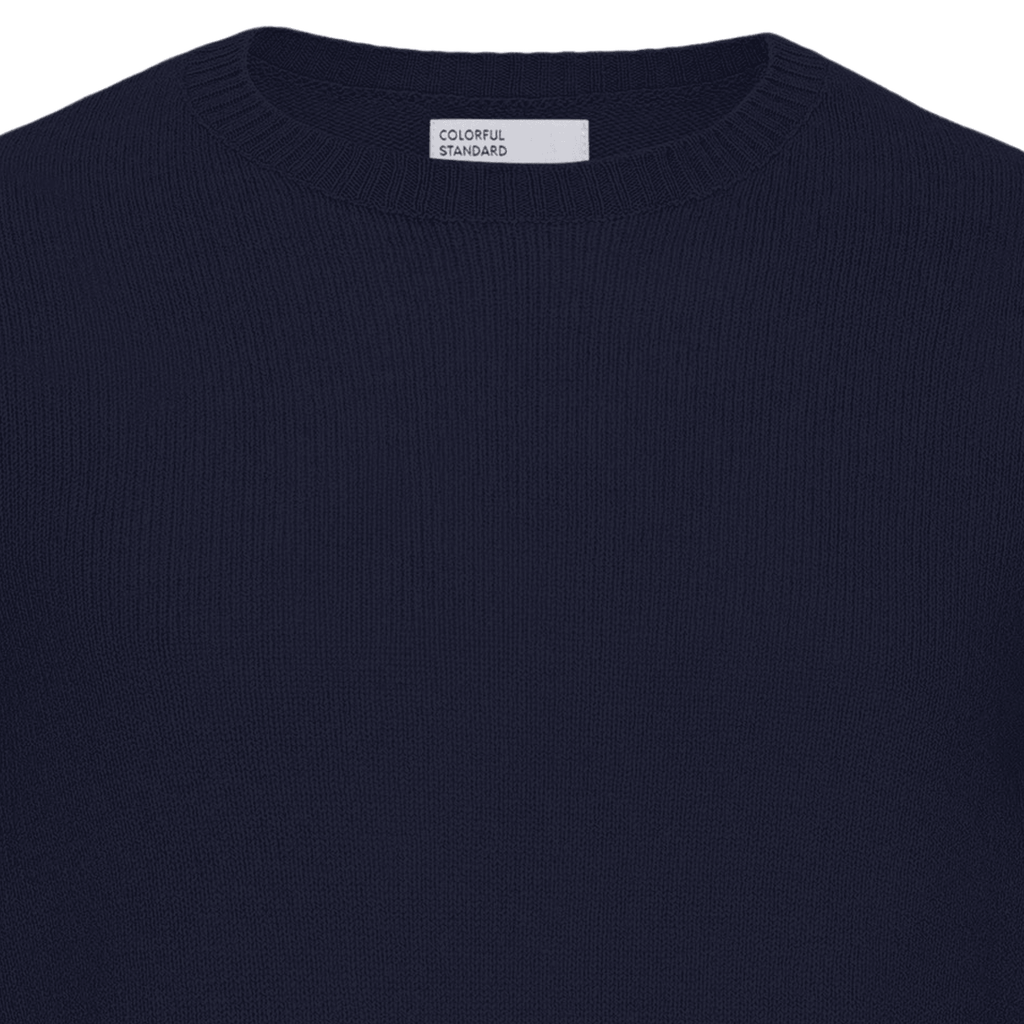 Classic Merino Wool Crew - Navy Blue