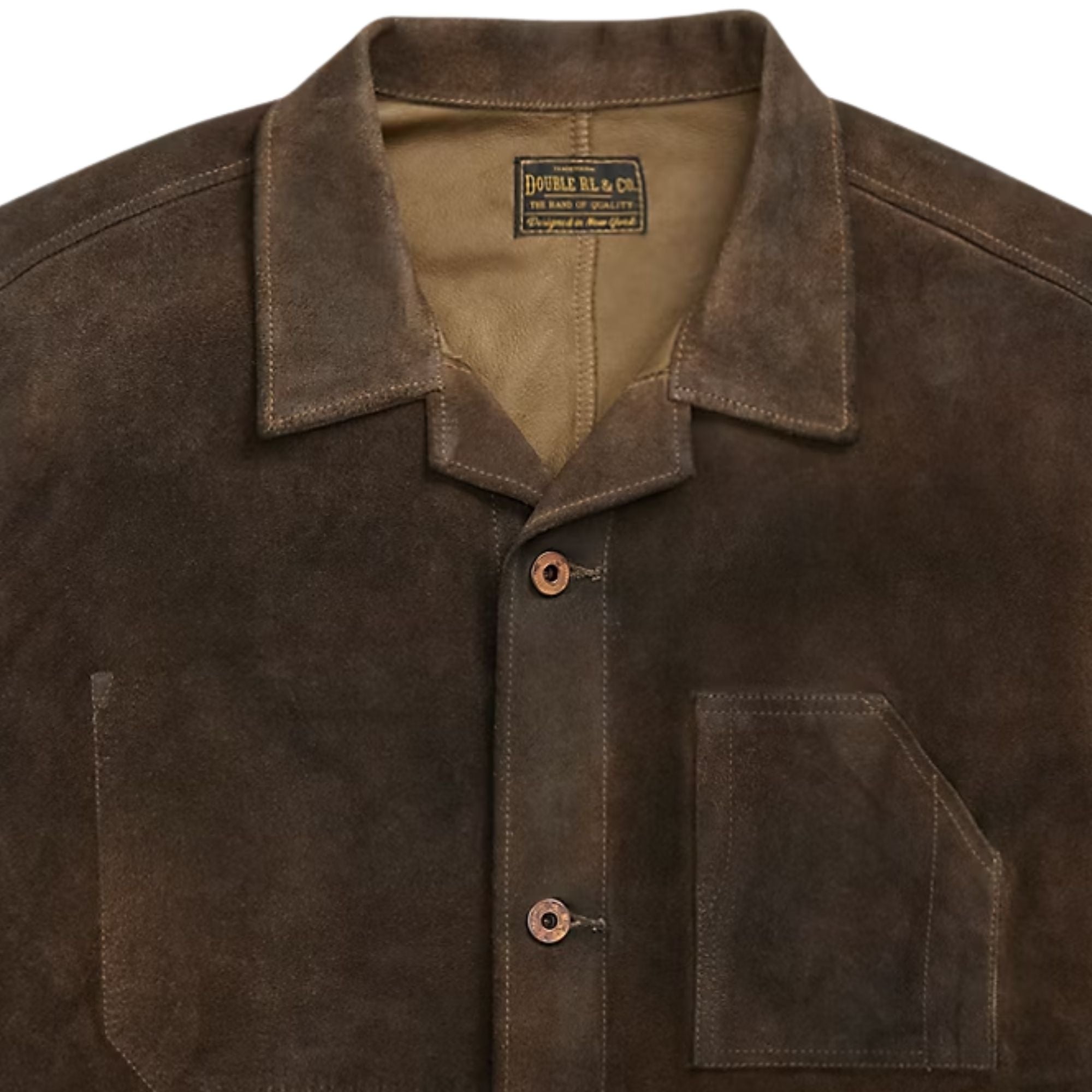 RRL by Ralph Lauren Roughout Suede Jacket - Brown
