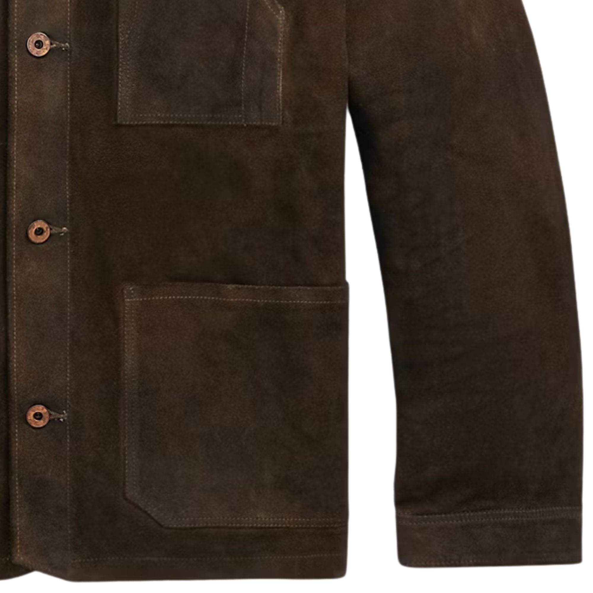 RRL by Ralph Lauren Roughout Suede Jacket - Brown