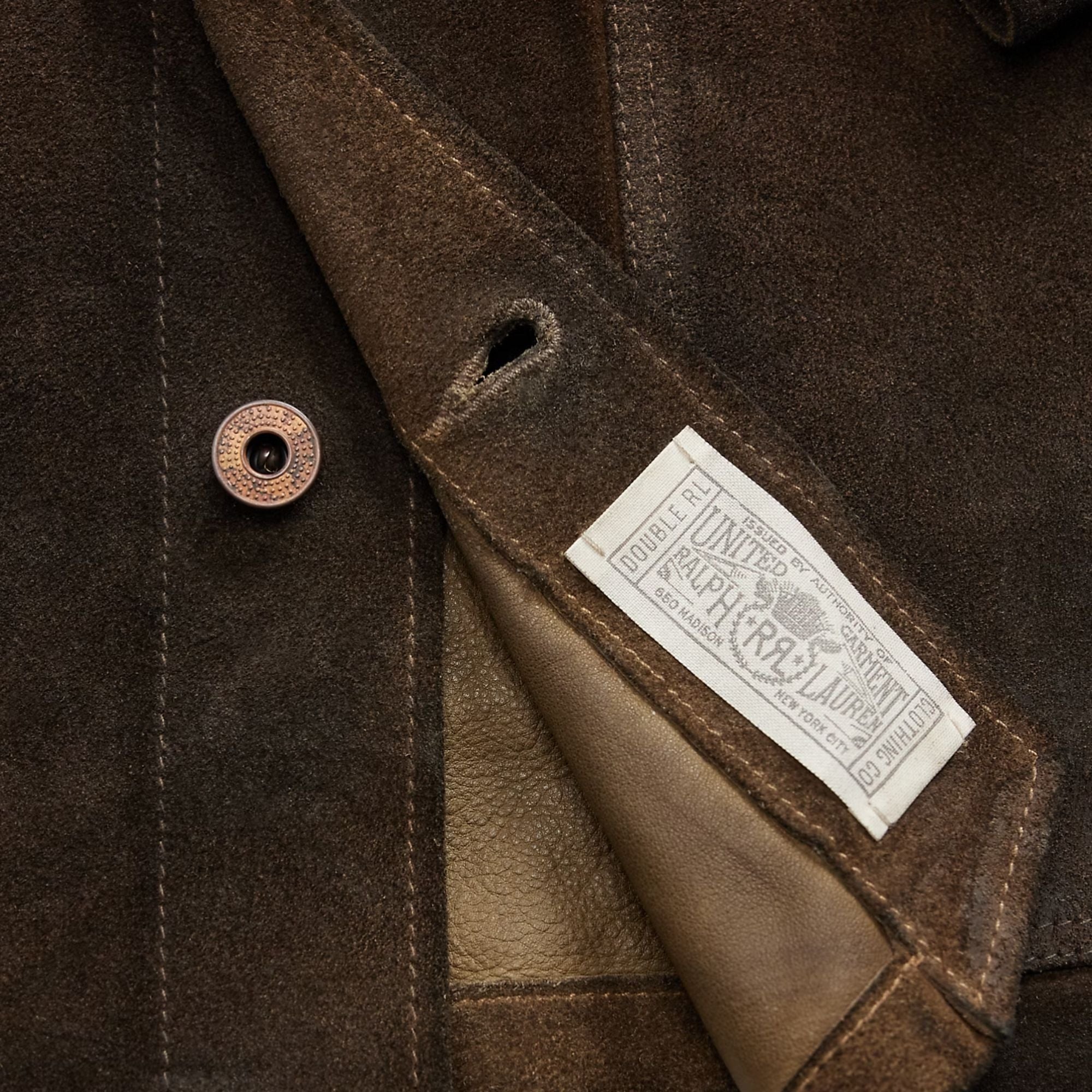 RRL by Ralph Lauren Roughout Suede Jacket - Brown
