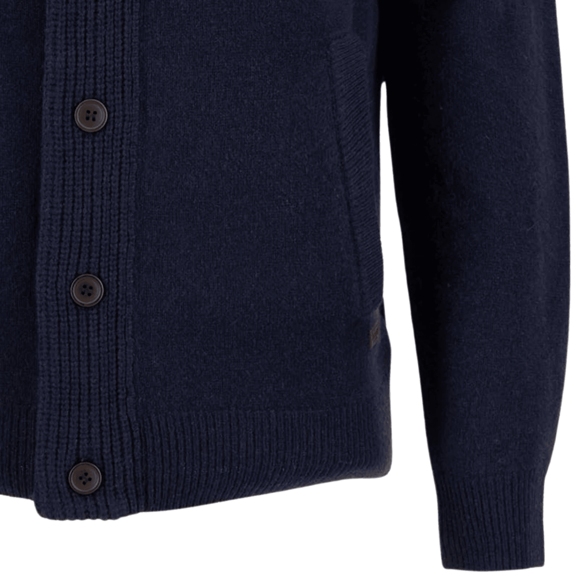 Barbour Elbow-Patch Cardigan - Navy