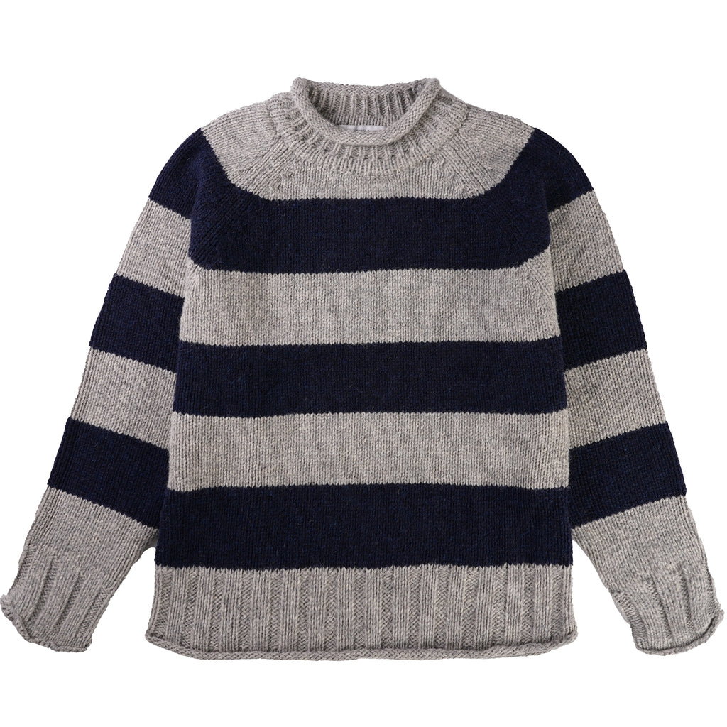 Pittari Hoops Knit Jumper - Grey/Navy