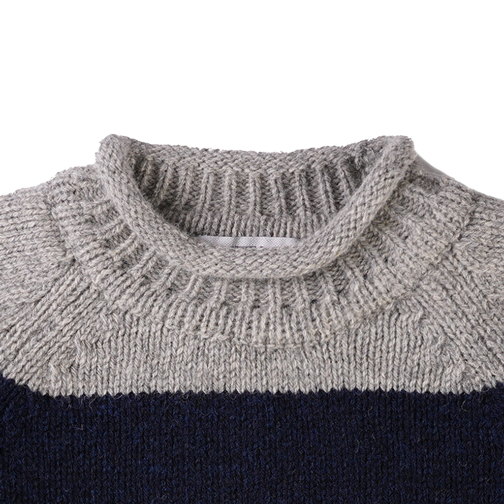 Pittari Hoops Knit Jumper - Grey/Navy
