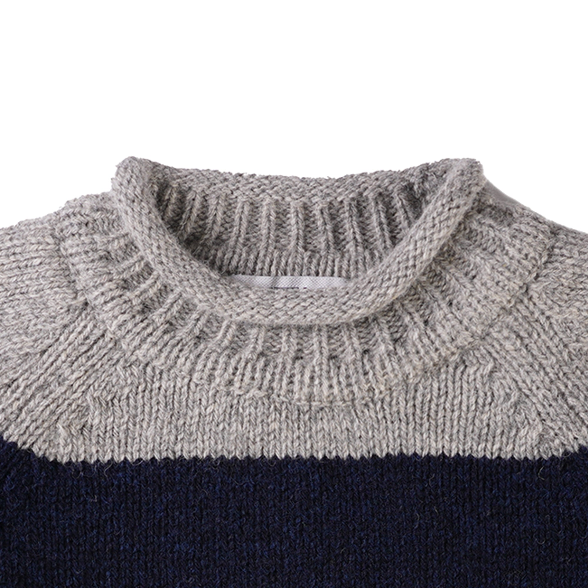Pittari Hoops Knit Jumper - Grey/Navy