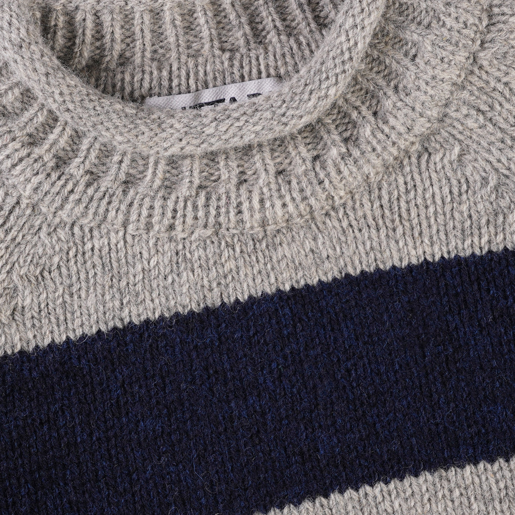 Pittari Hoops Knit Jumper - Grey/Navy