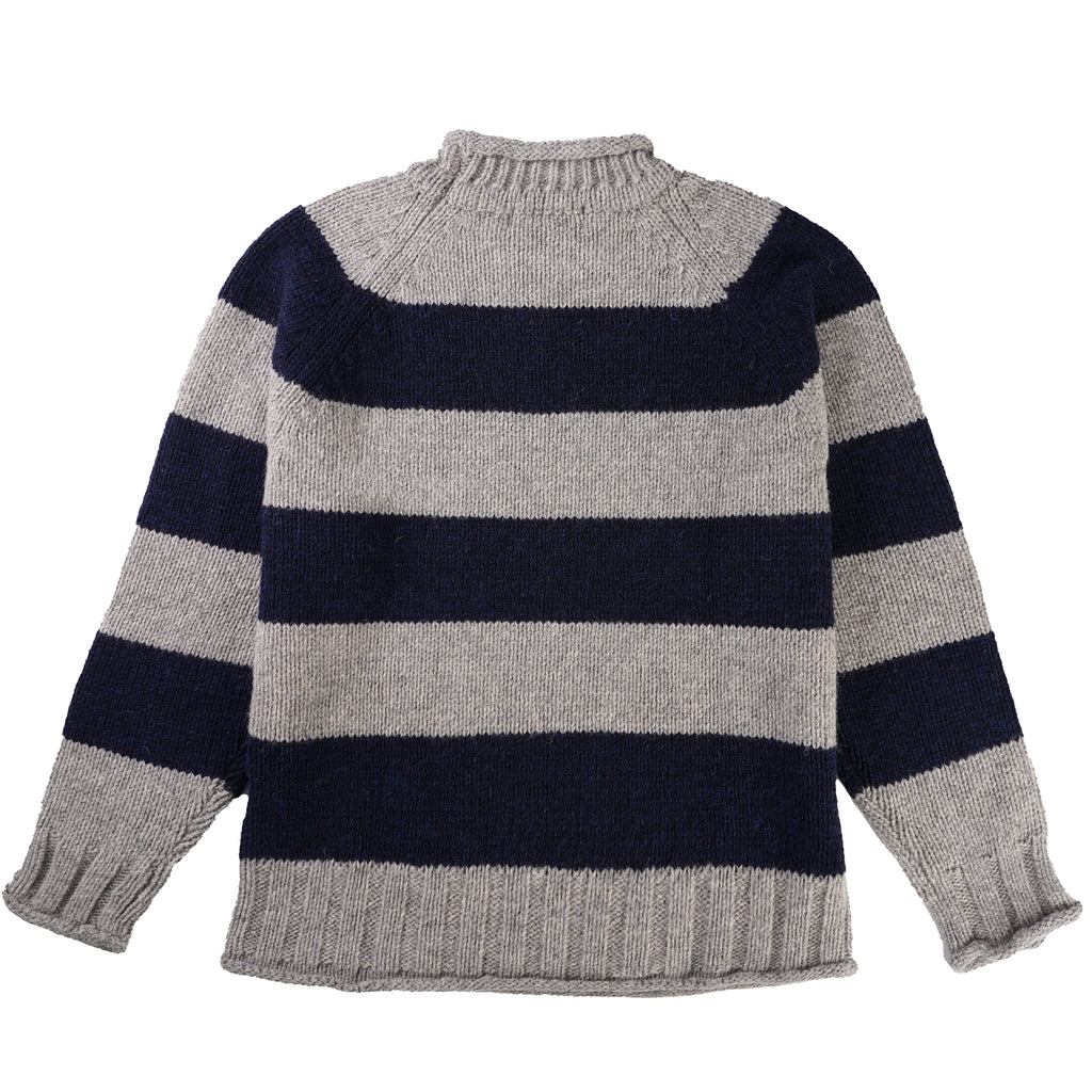 Pittari Hoops Knit Jumper - Grey/Navy