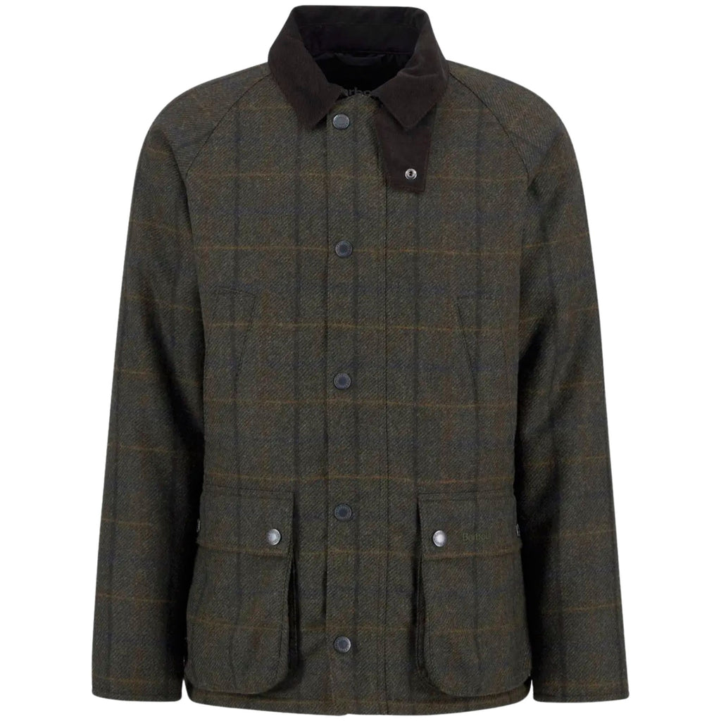 Barbour Bedale Check Wool Jacket - Brown