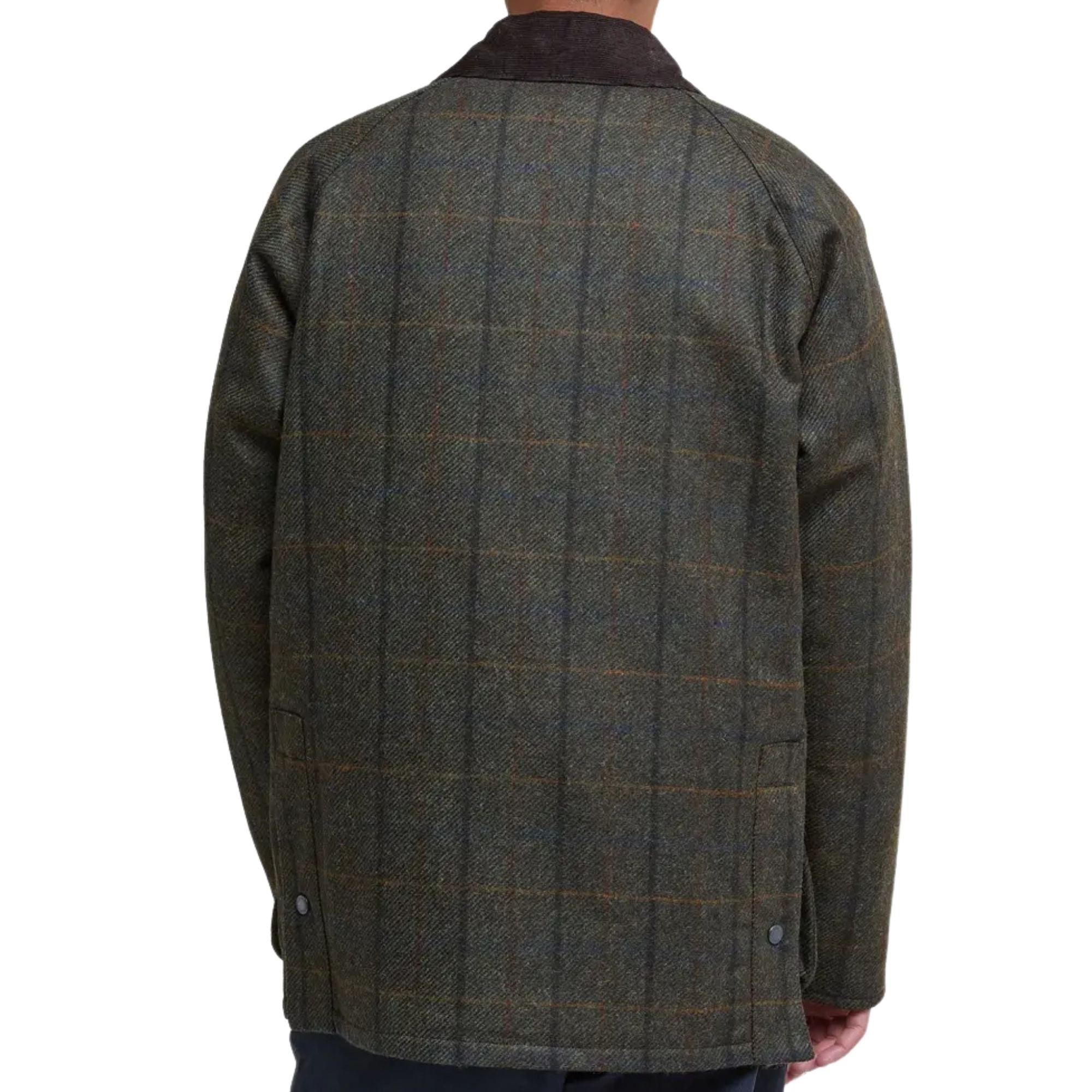 Barbour Bedale Check Wool Jacket - Brown