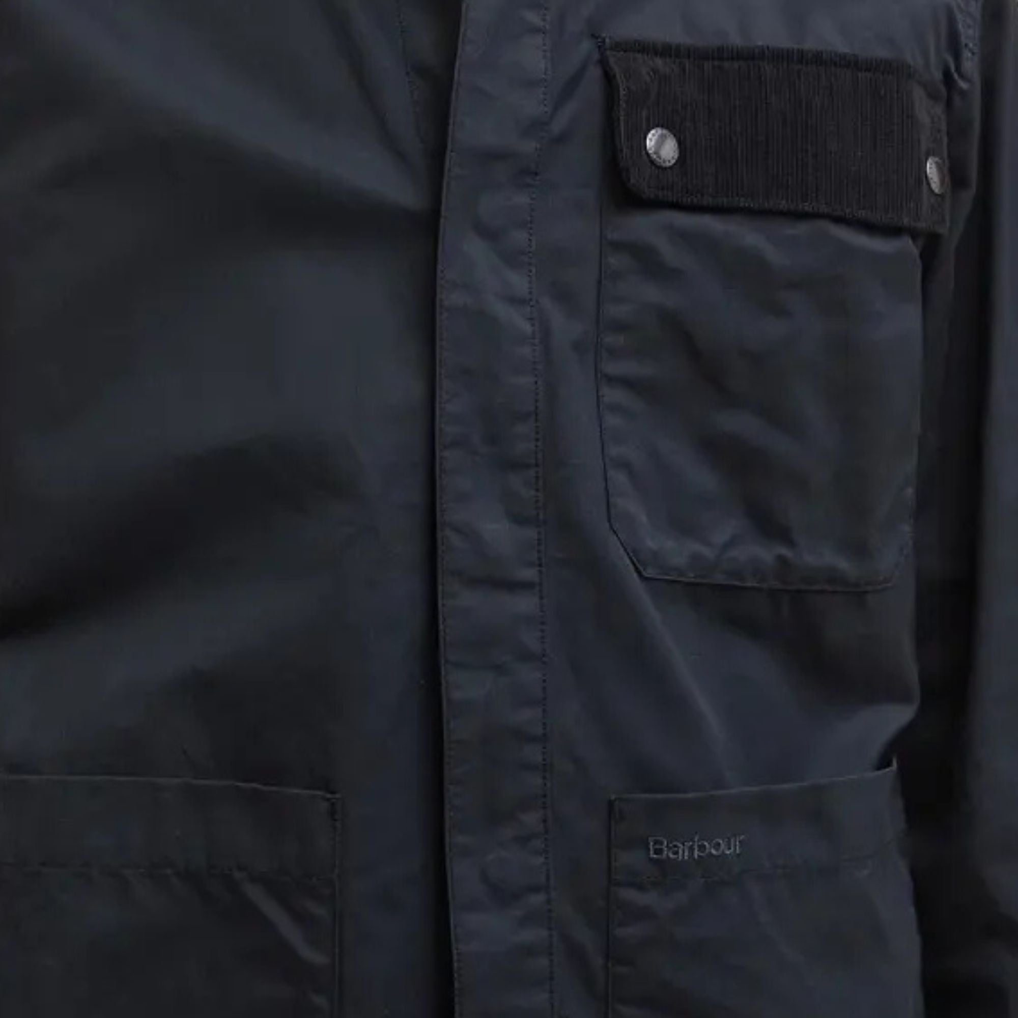 Barbour Silverbay Oversized Twill Overshirt - Black