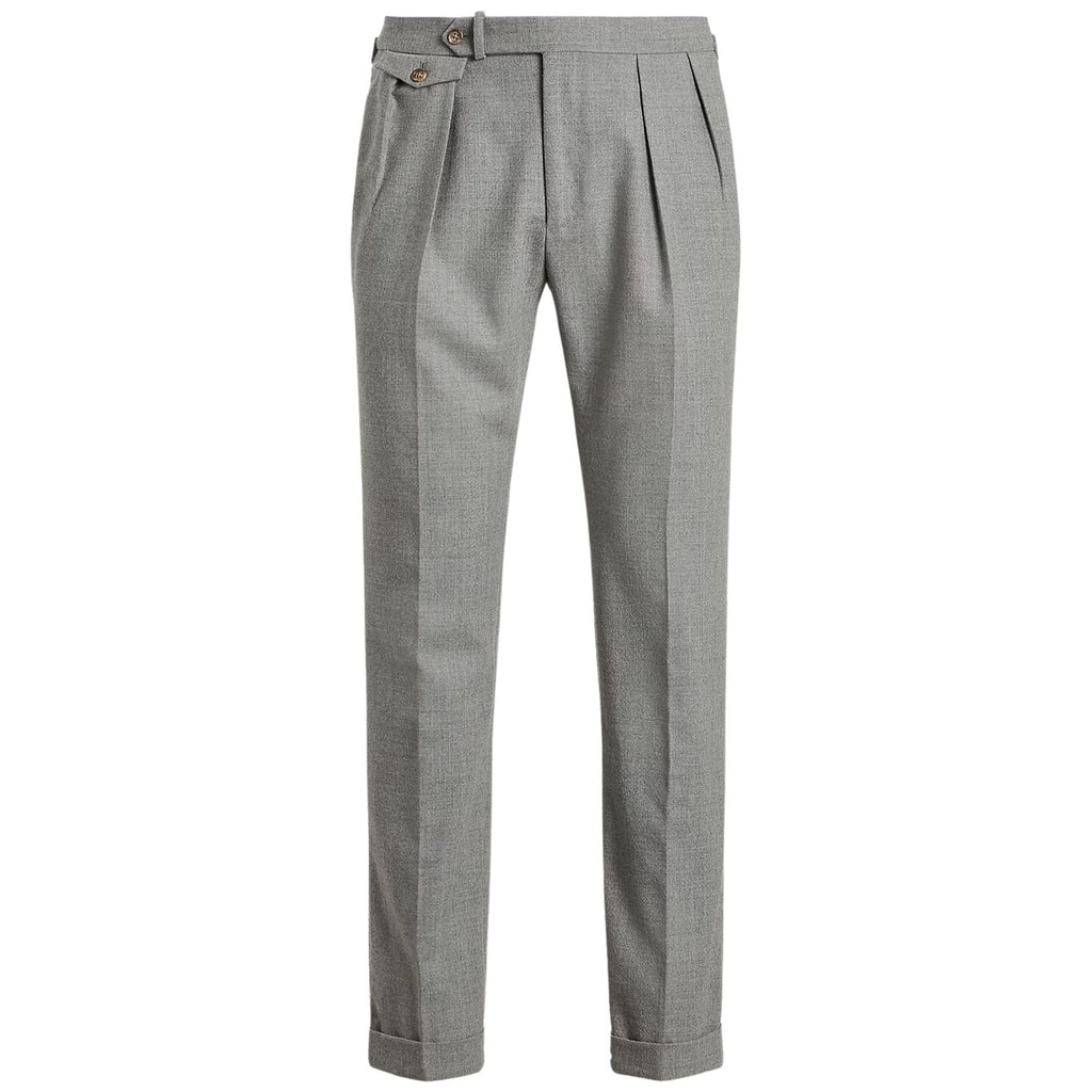 Polo Ralph Lauren Pleated Wool Flannel Trouser - Grey