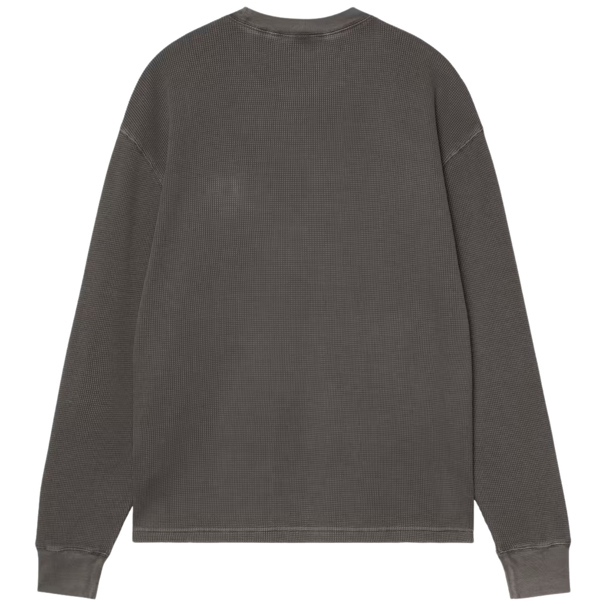 Carhartt WIP Long Sleeve Vista Waffle T-Shirt - Faded Black