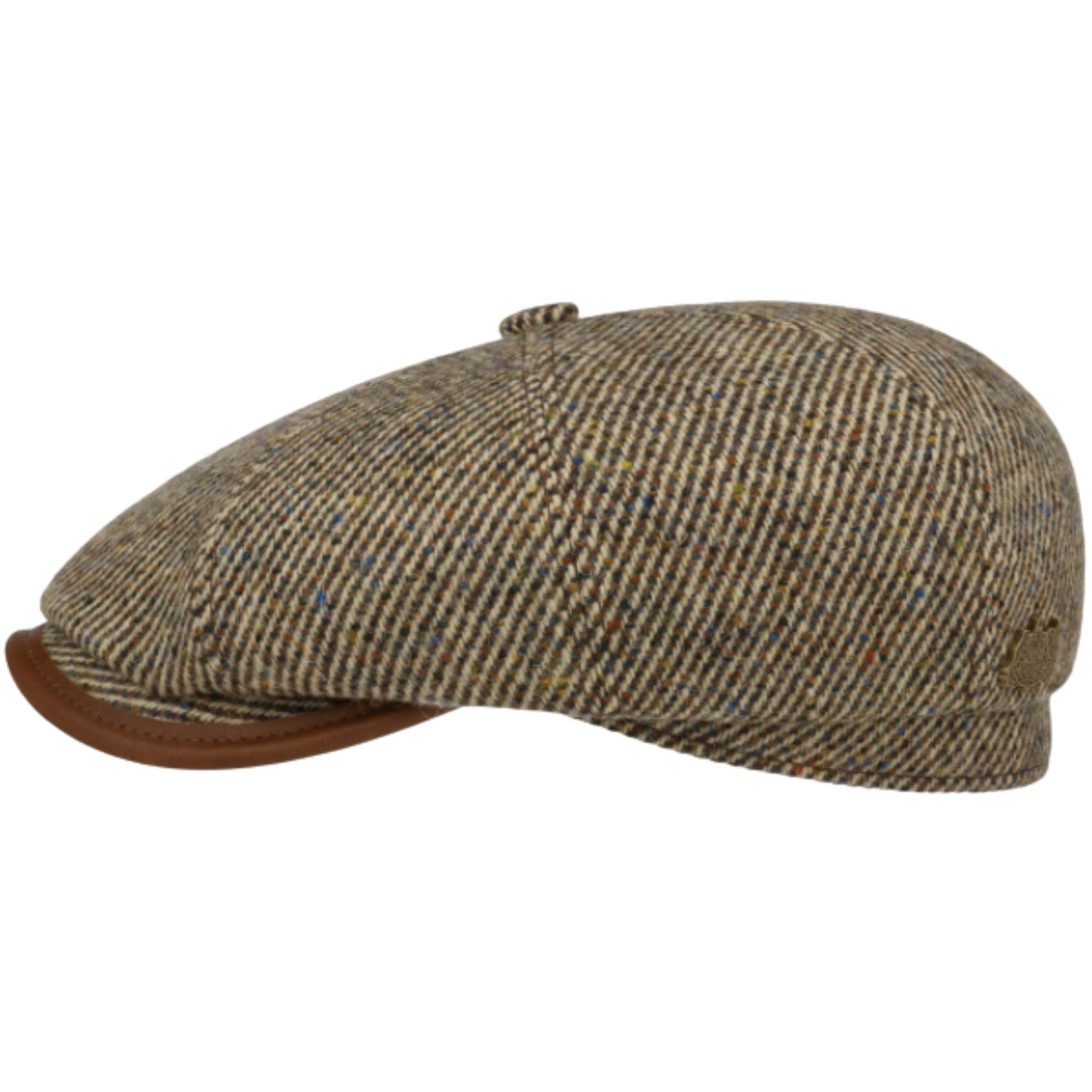 Stetson Hats Hatteras Lifton Flat Cap - Brown