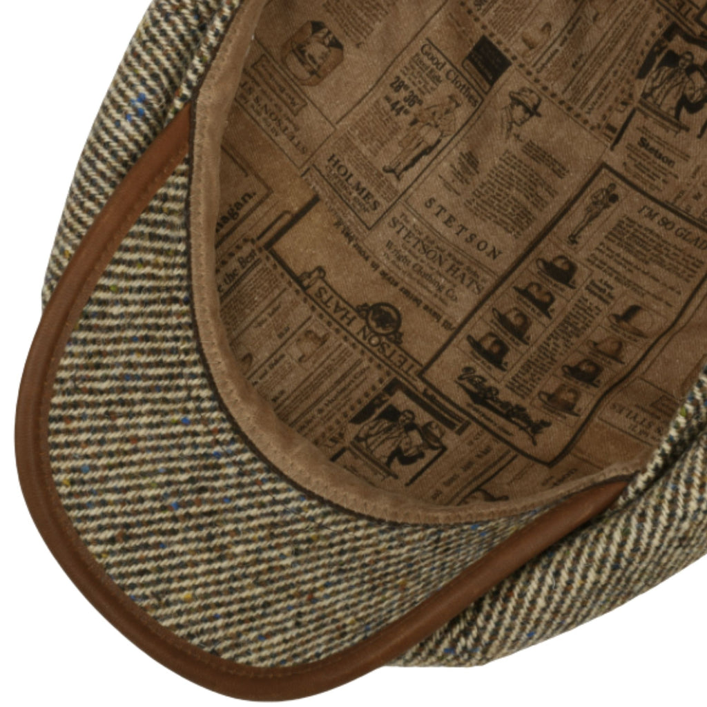 Stetson Hats Hatteras Lifton Flat Cap - Brown