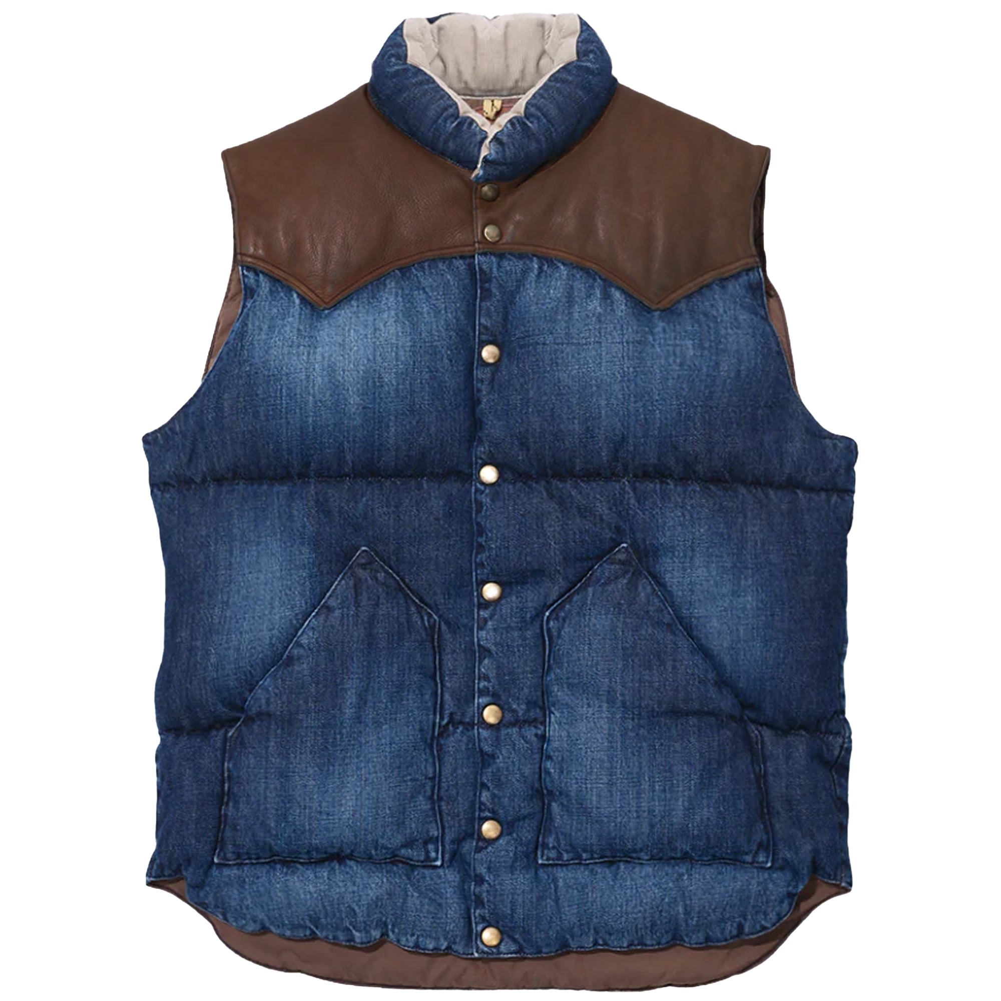 Down Vest Denim - Indigo