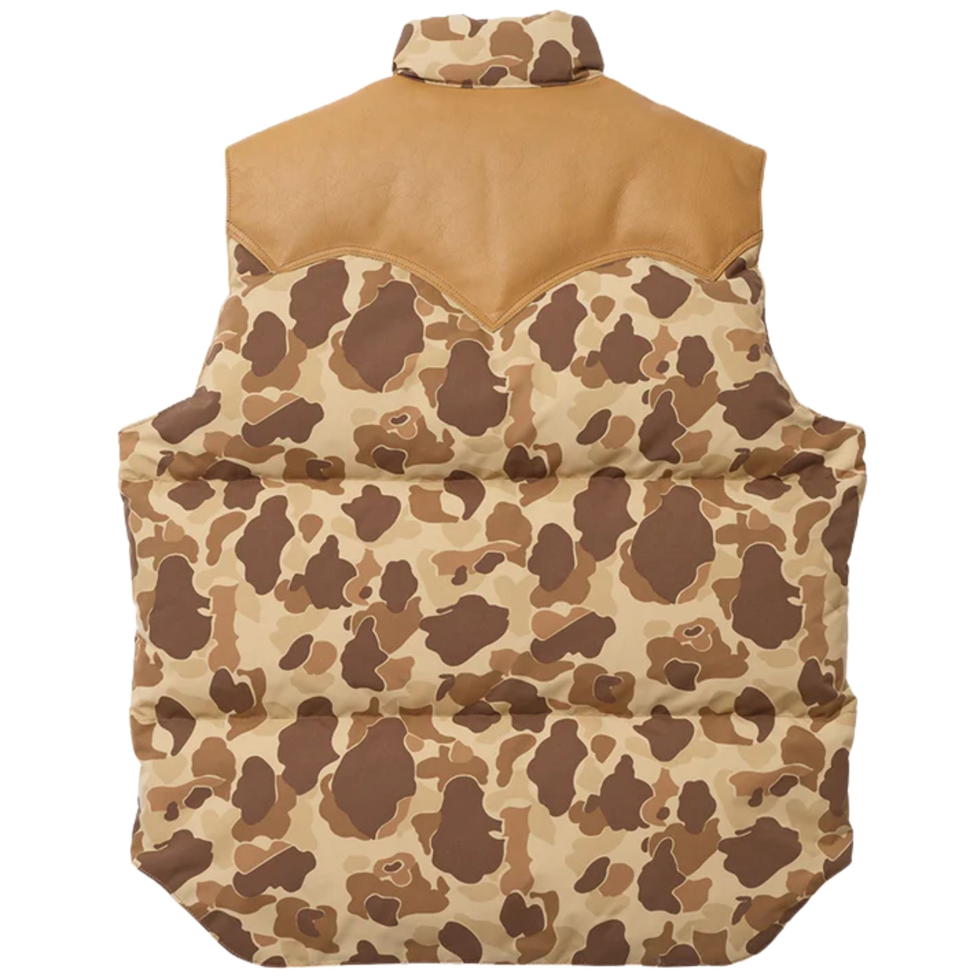 Down Vest - Camo Brown