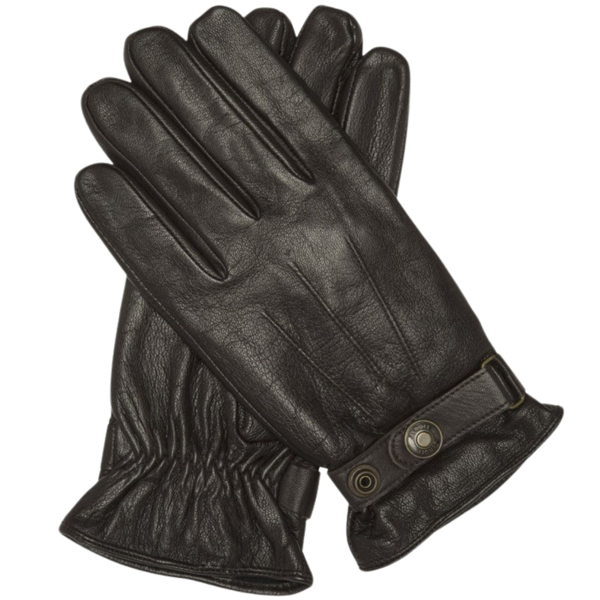 Schott NYC Leather Skin Gloves - Brown