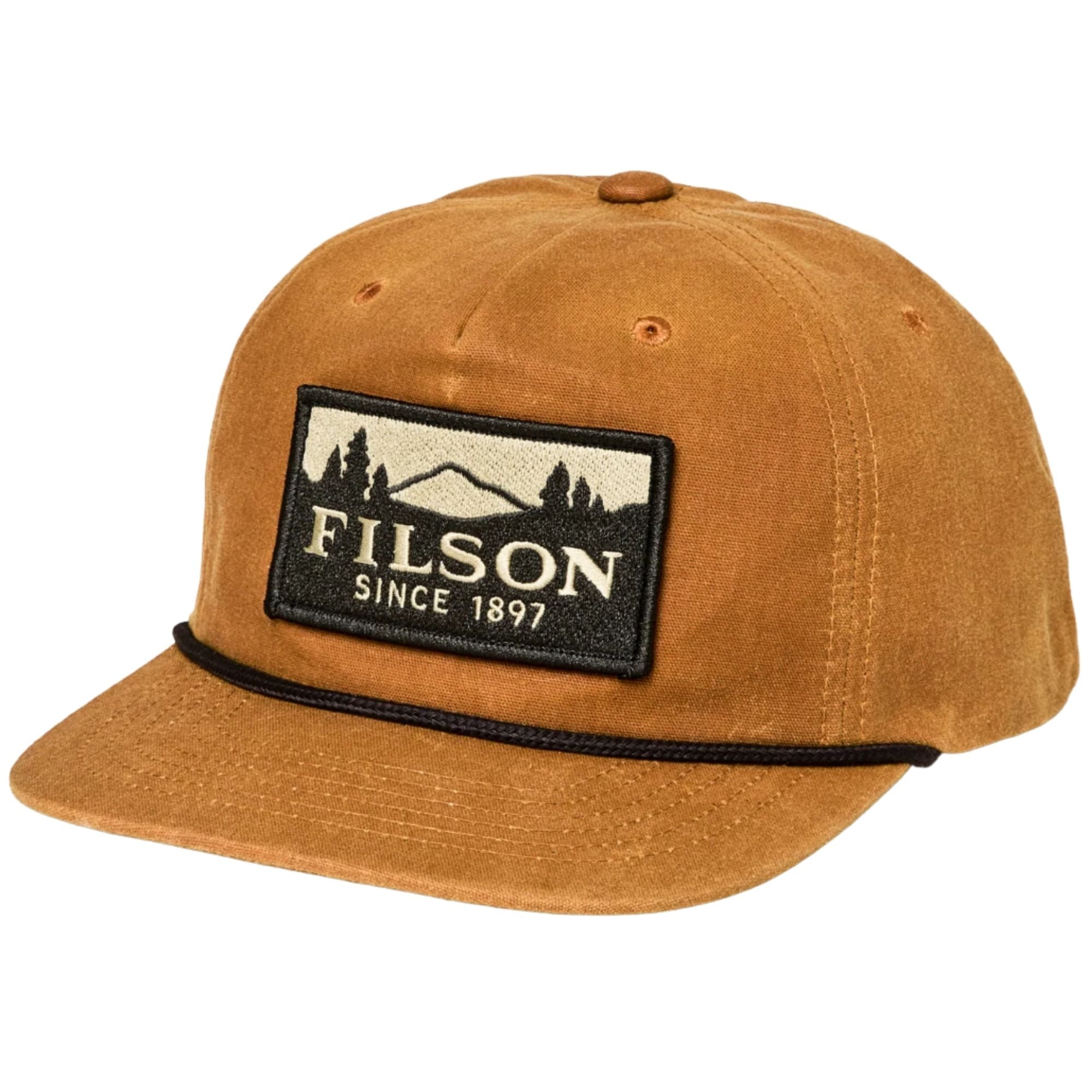 Filson Waxed Trucker Hat - Gold Brown