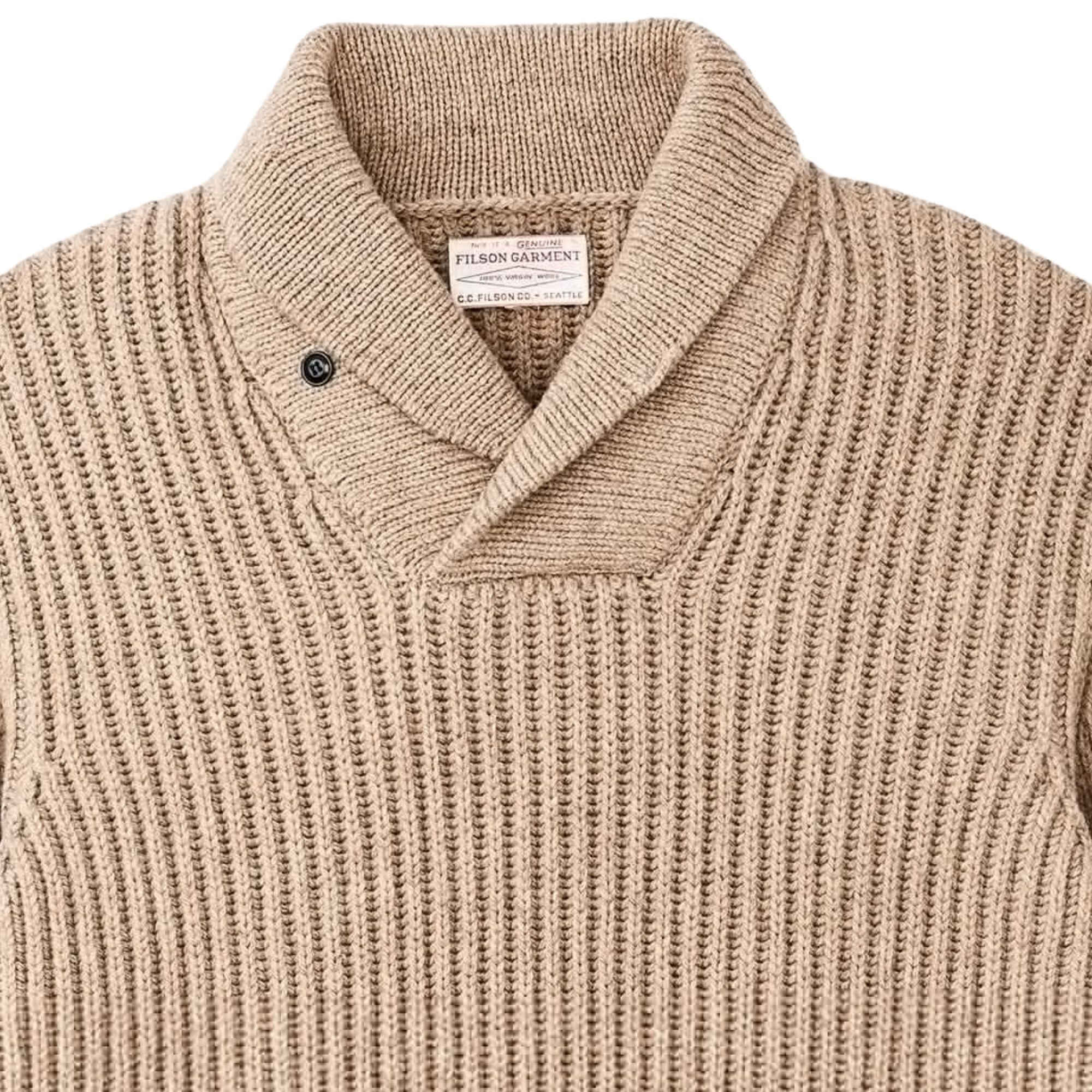 Filson Bristol Shawl Neck Sweater - Oatmeal