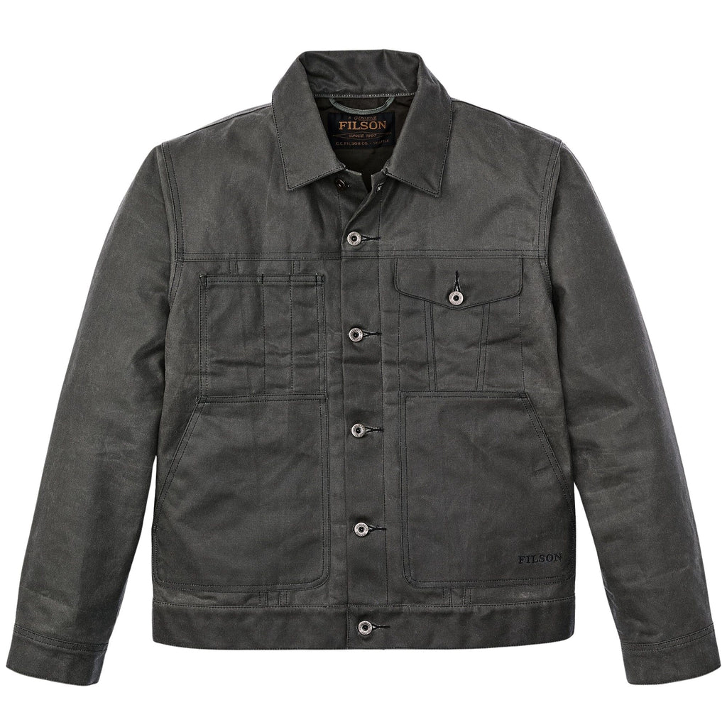 Filson Tin Cloth Short Lined Cruiser Jacket - Castor Grey