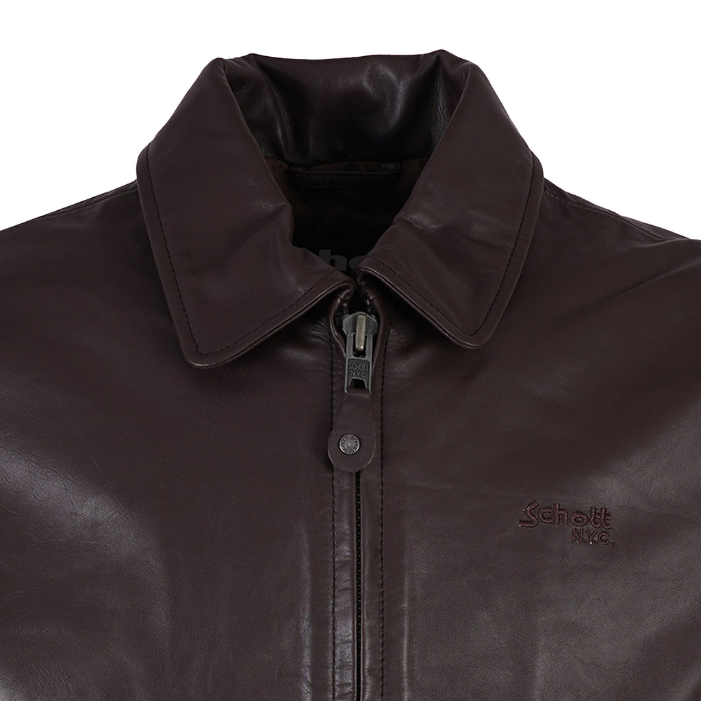 Schott NYC Leather Jacket - Dark Brown