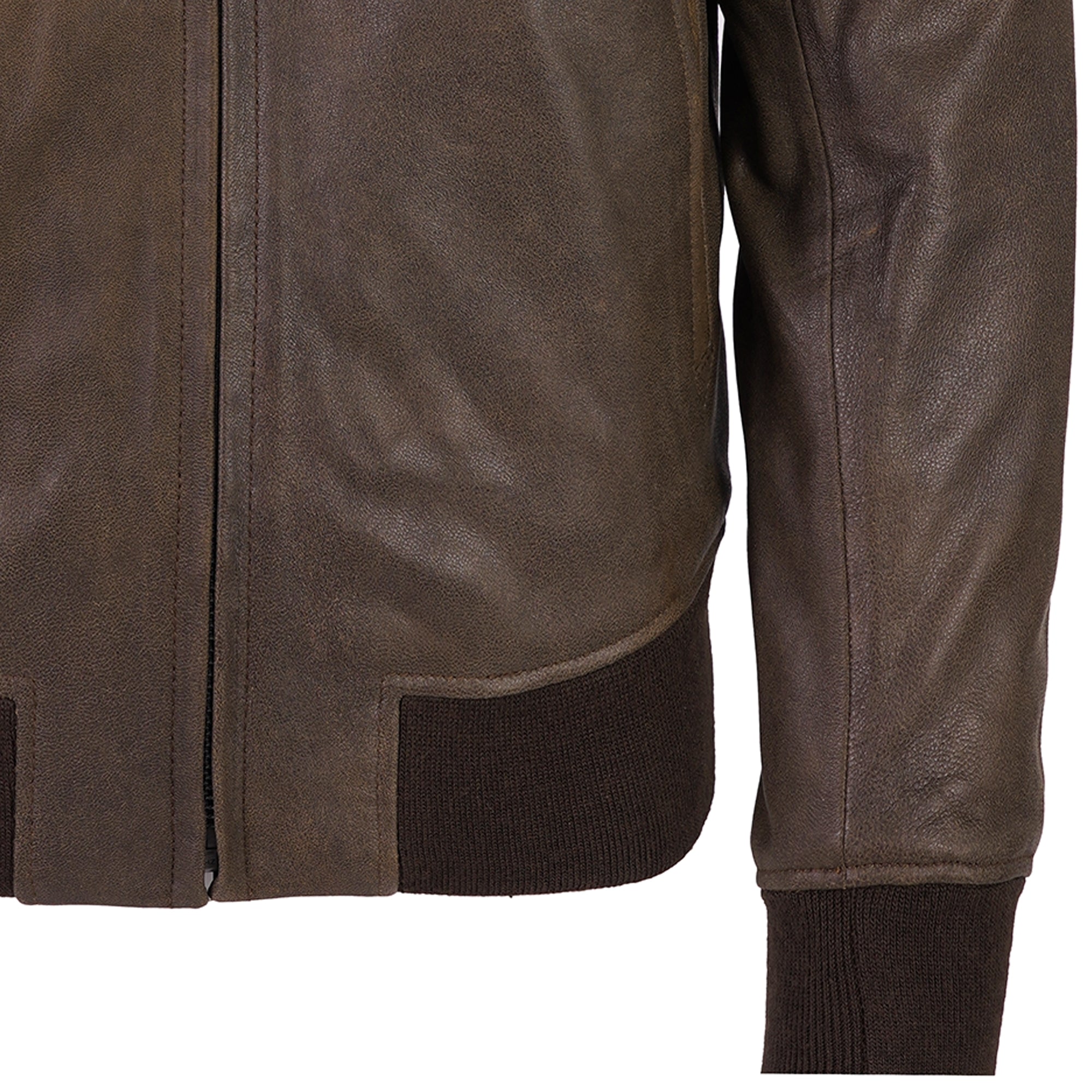 Schott NYC Leather Jacket - Dark Brown