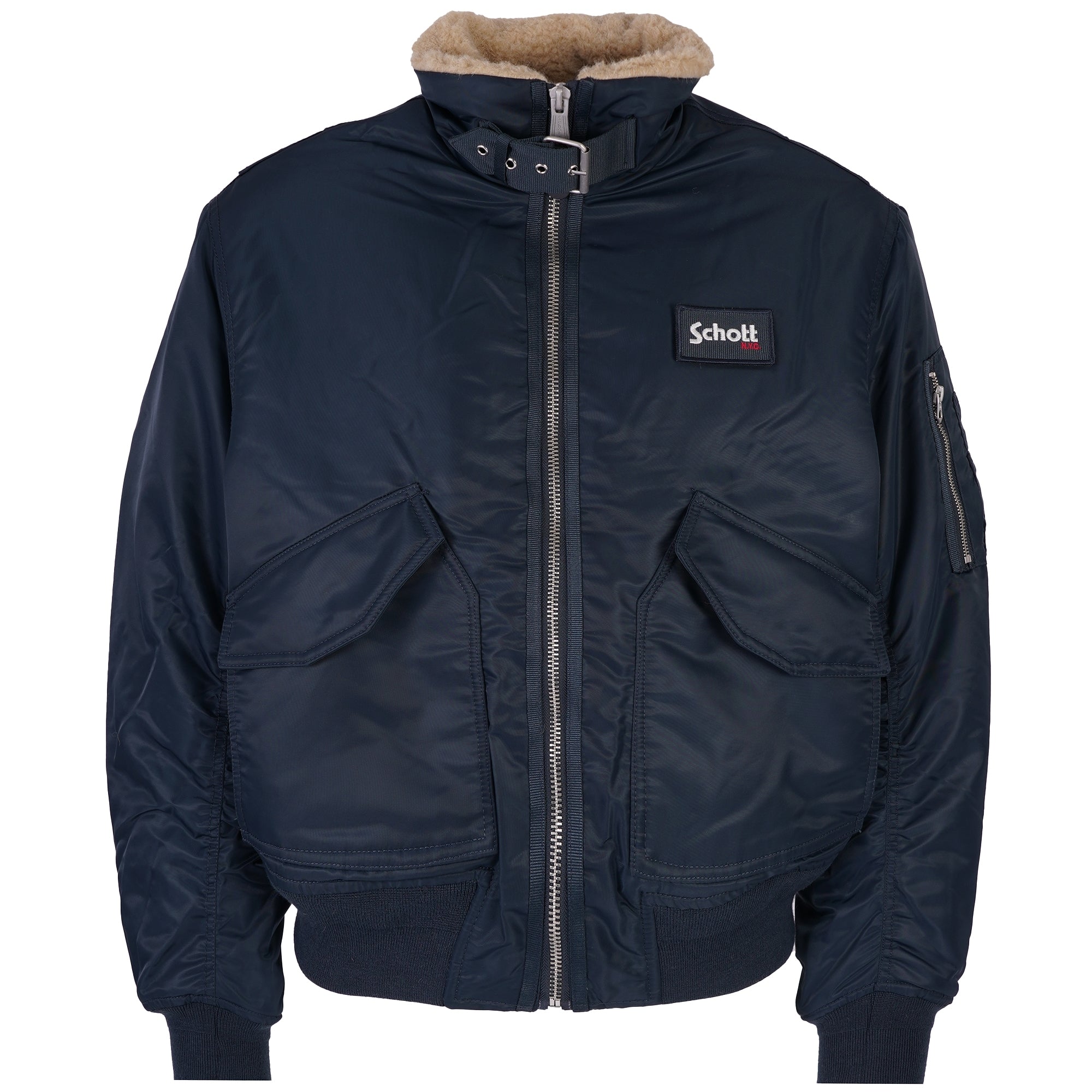 Schott NYC 210 Airwing Bomber Jacket - Navy