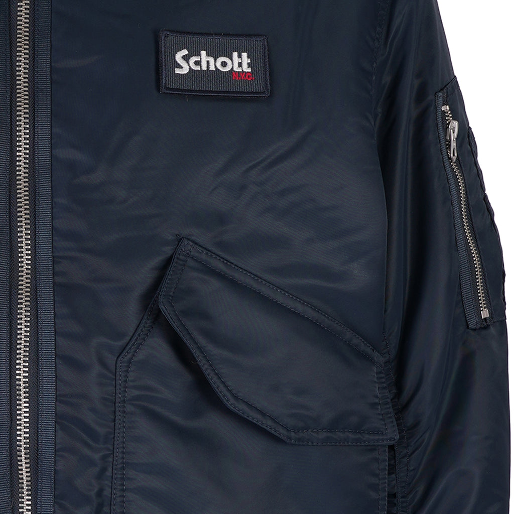 Schott NYC 210 Airwing Bomber Jacket - Navy