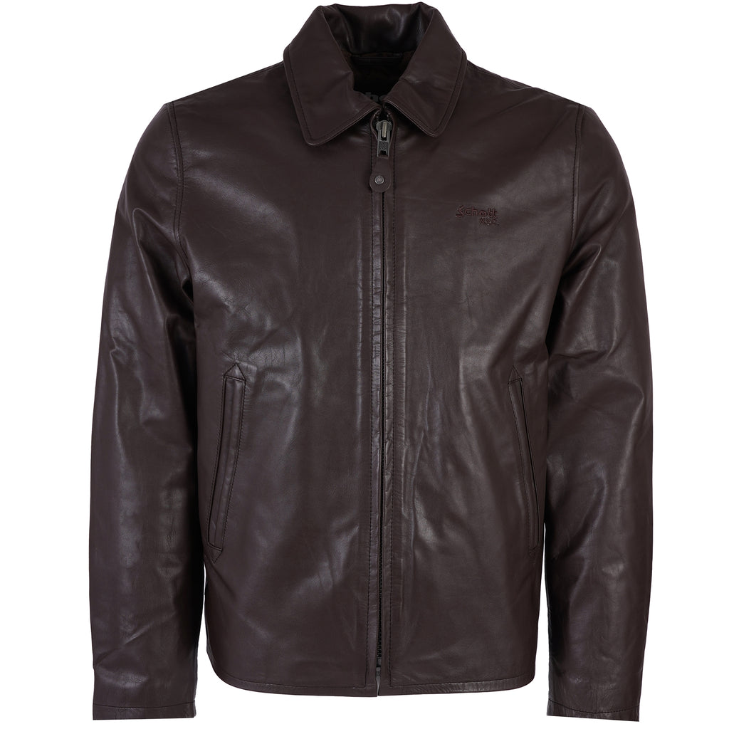 Schott NYC Leather Jacket - Dark Brown