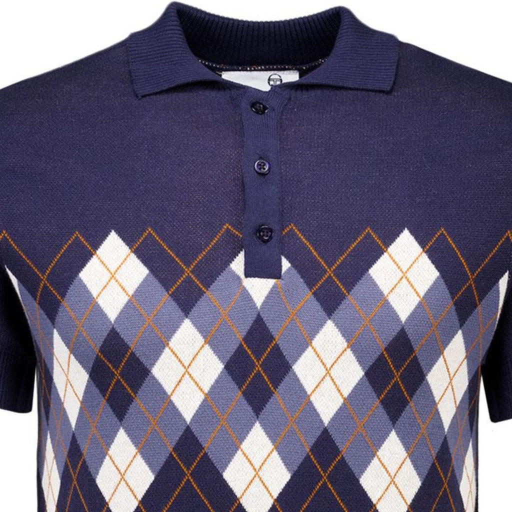 Sergio Tacchini Carezza Knitted Polo - Maritime