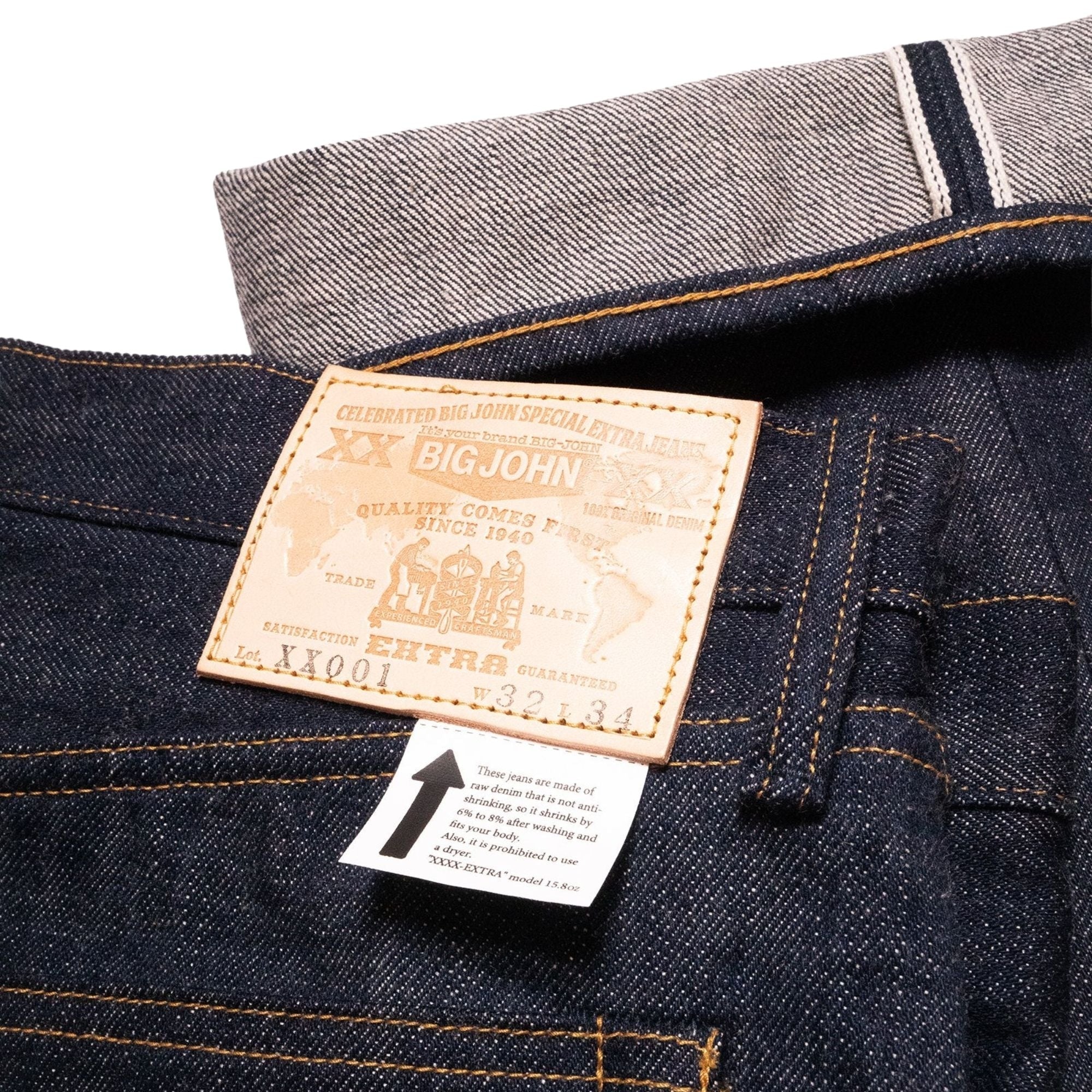 Big John Denim XX001 Extra Regular Straight Jeans - Indigo