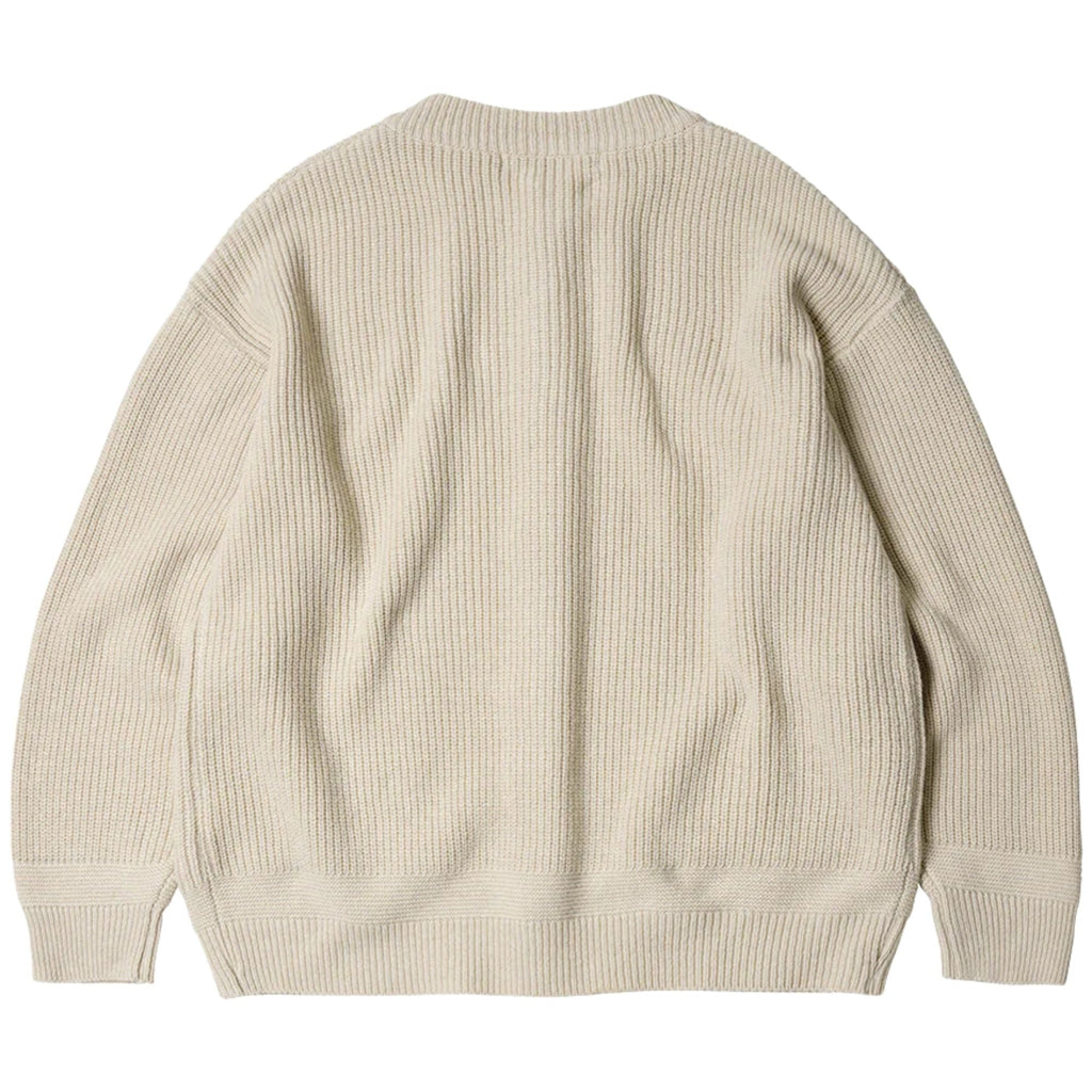 FrizmWORKS Heavy Wool Round Cardigan - Cream