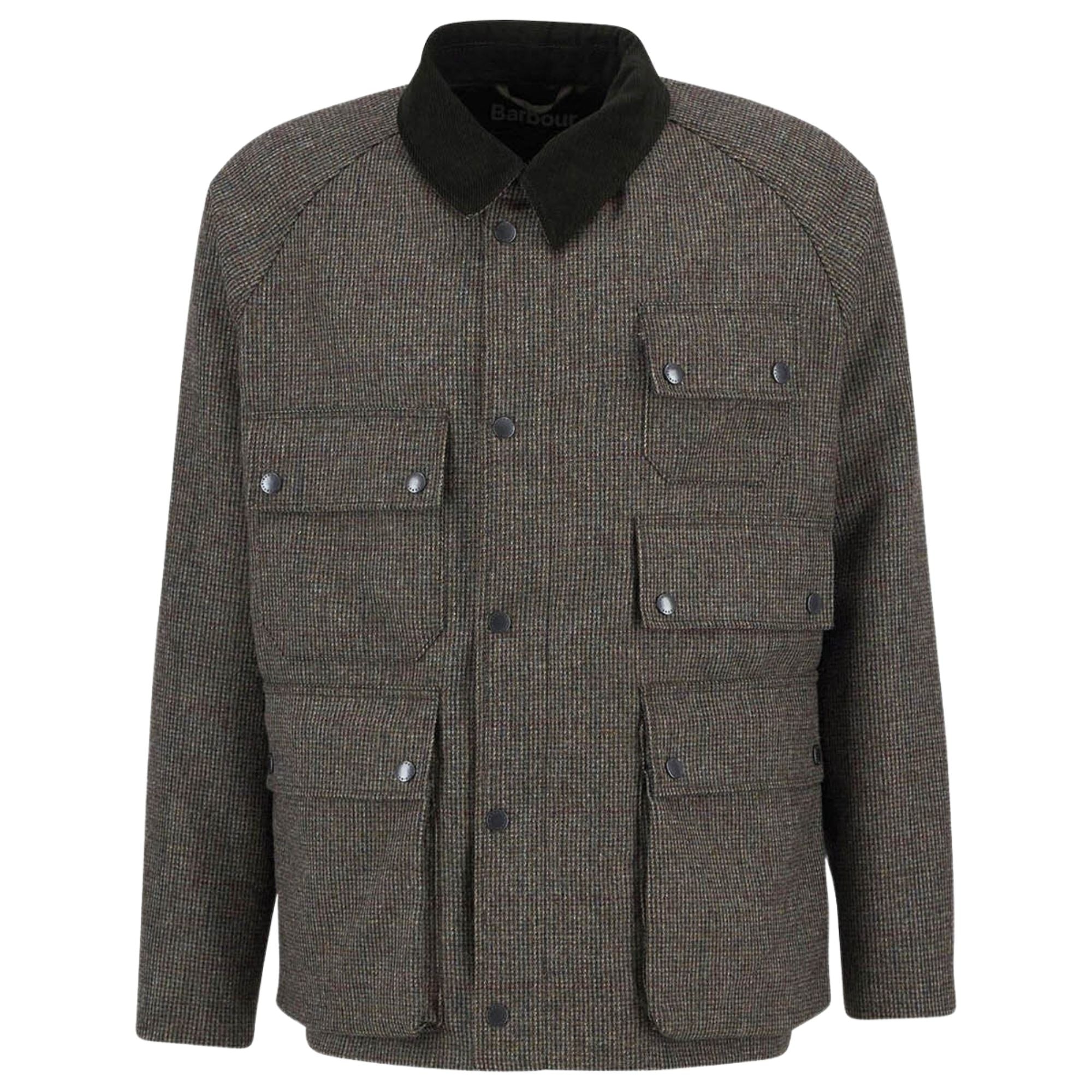 Barbour Editor Wool Jacket - Olive