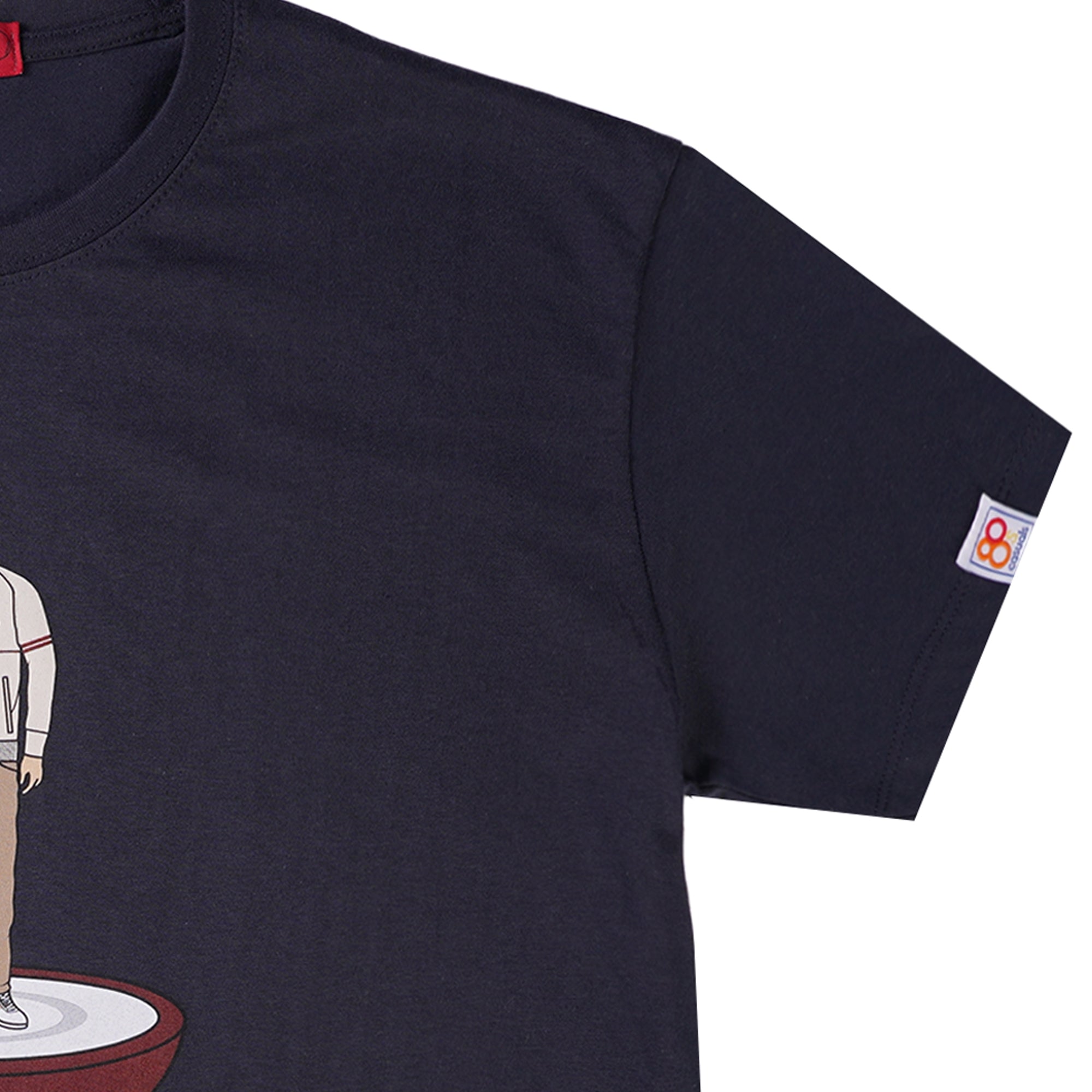 Stuarts London x 80s Casuals Bespoke Subbuteo T-Shirt - Navy