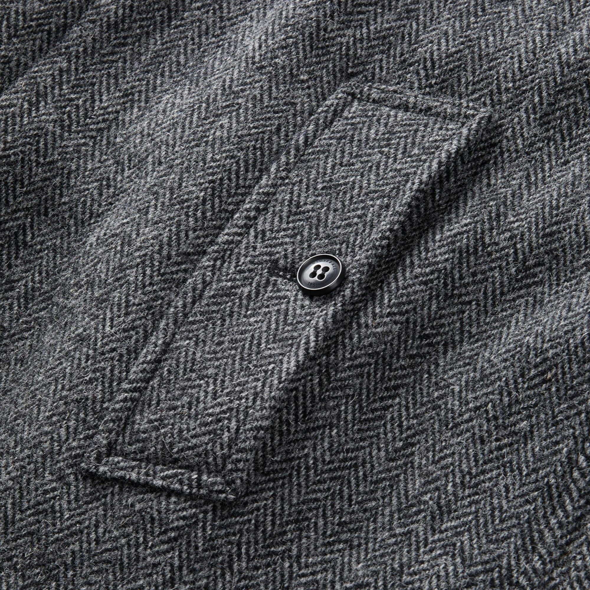 Harris Tweed Coat - Charcoal