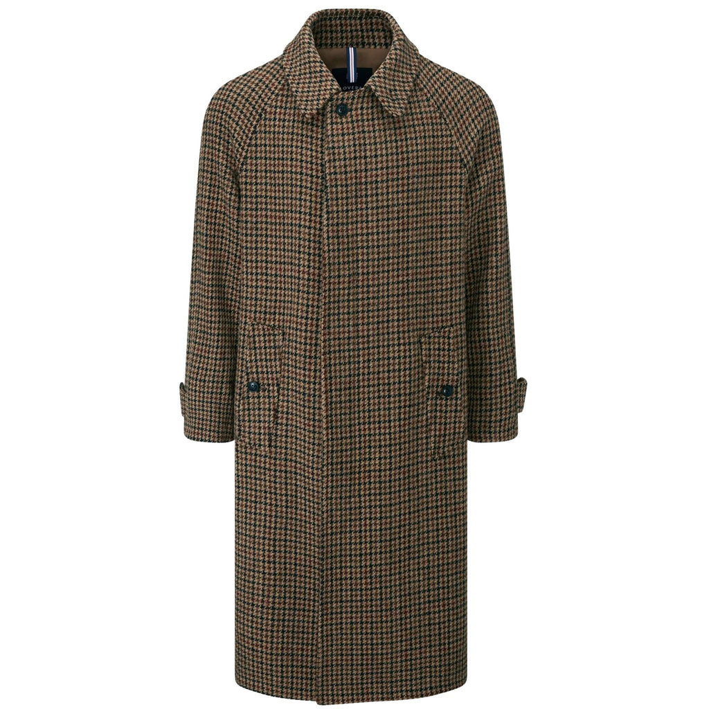 Gloverall Harris Tweed Coat - Brown