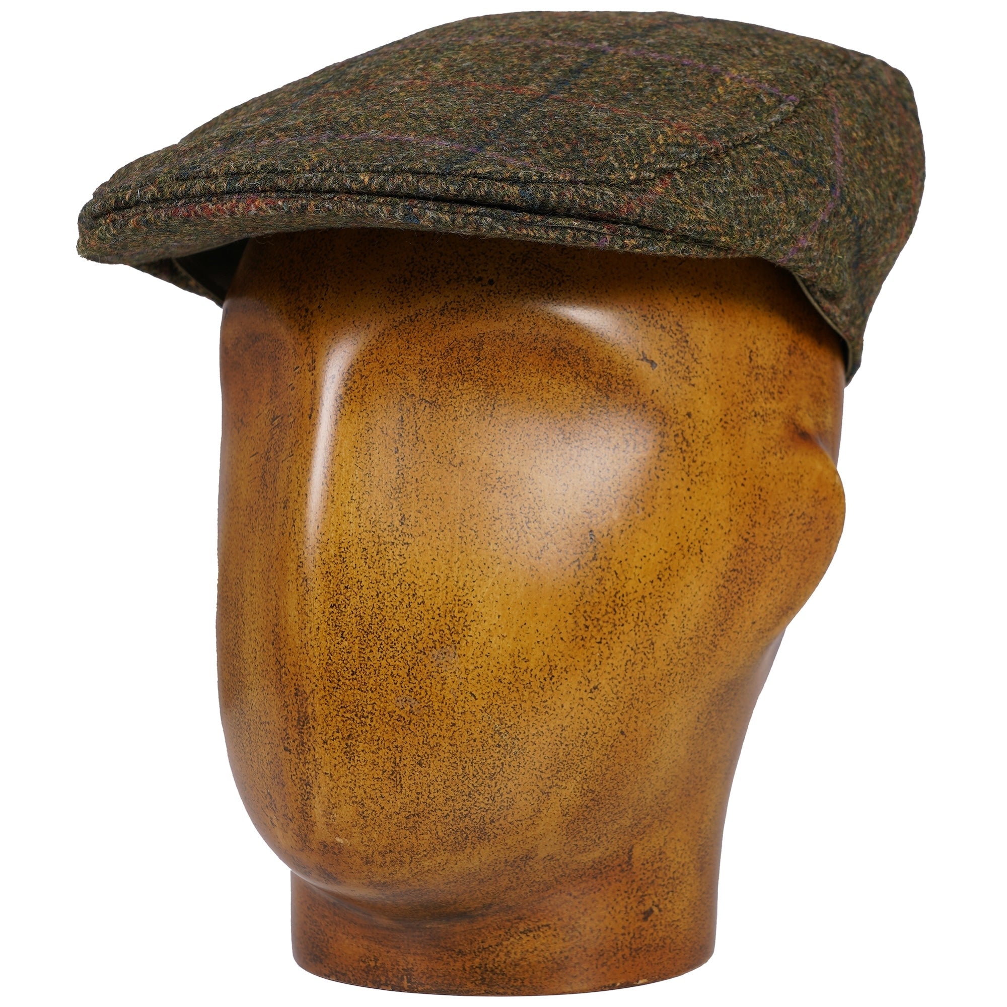 Moon Tweed Flat Cap - Olive