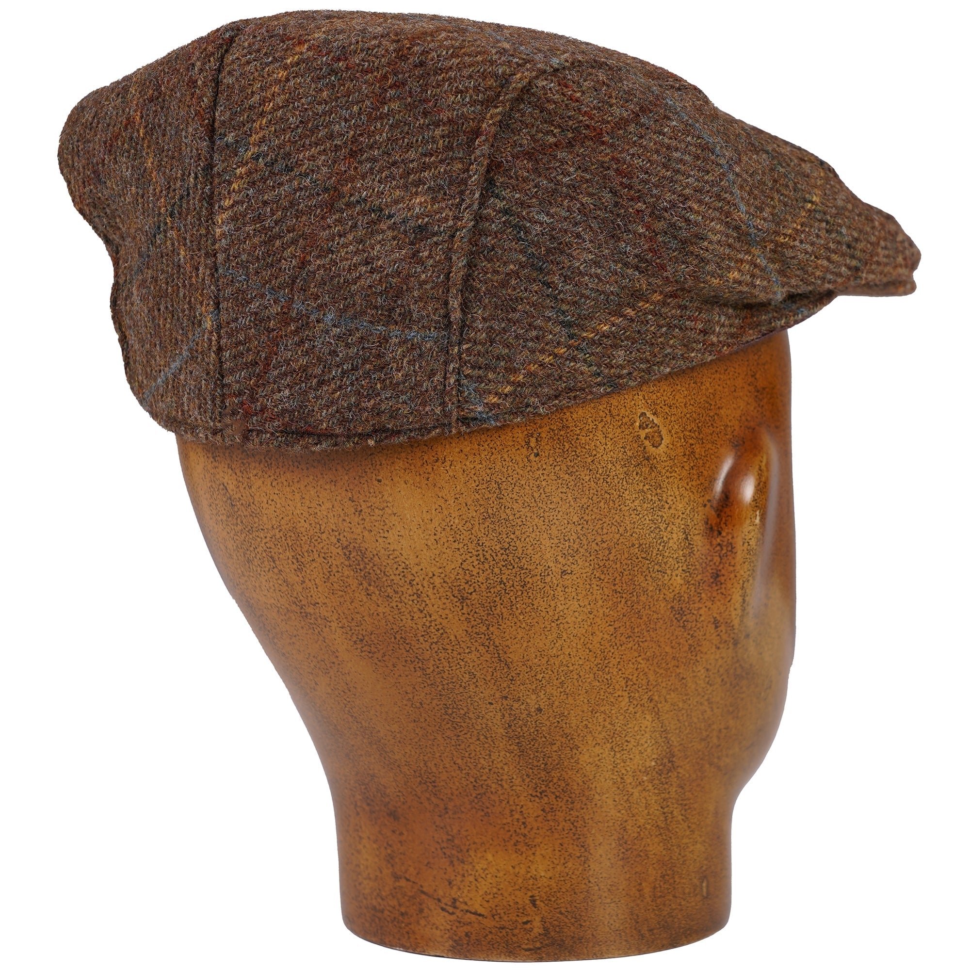 Moon Tweed Flat Cap - Chestnut