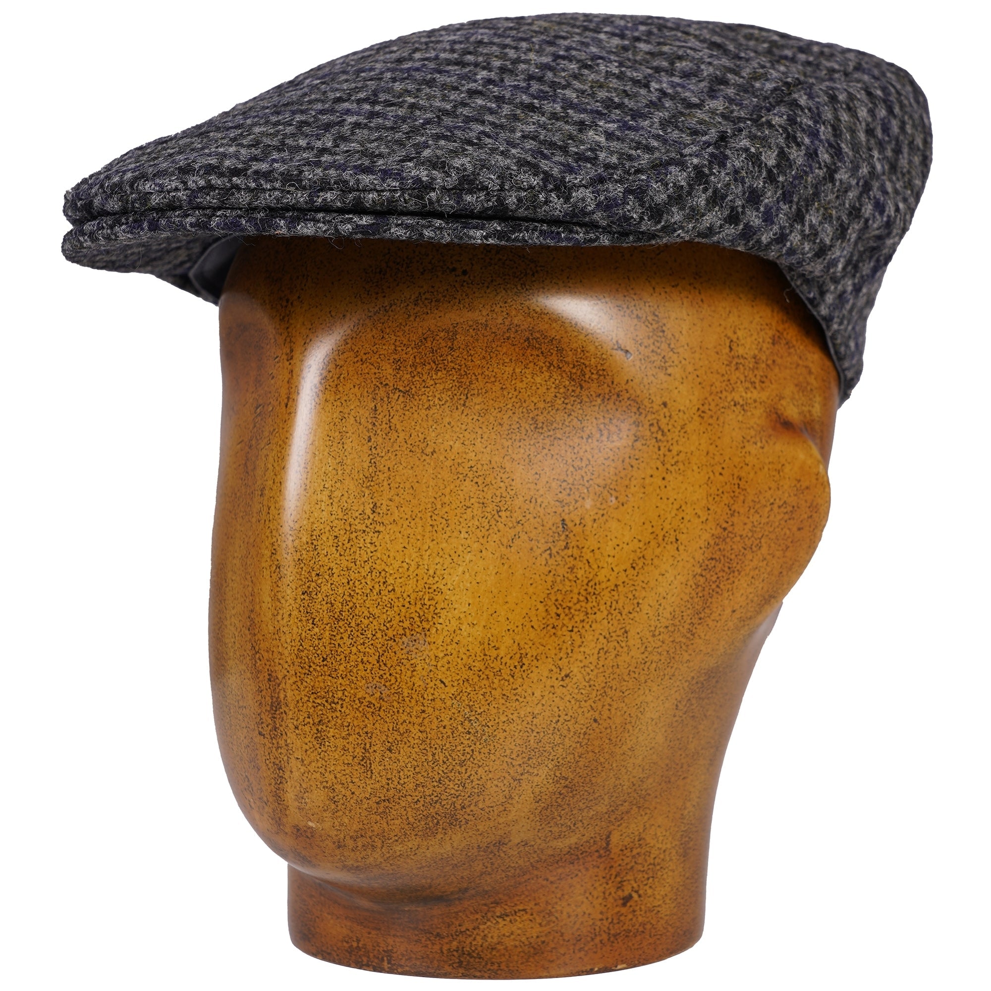 Moon Dogtooth Flat Cap - Graphite