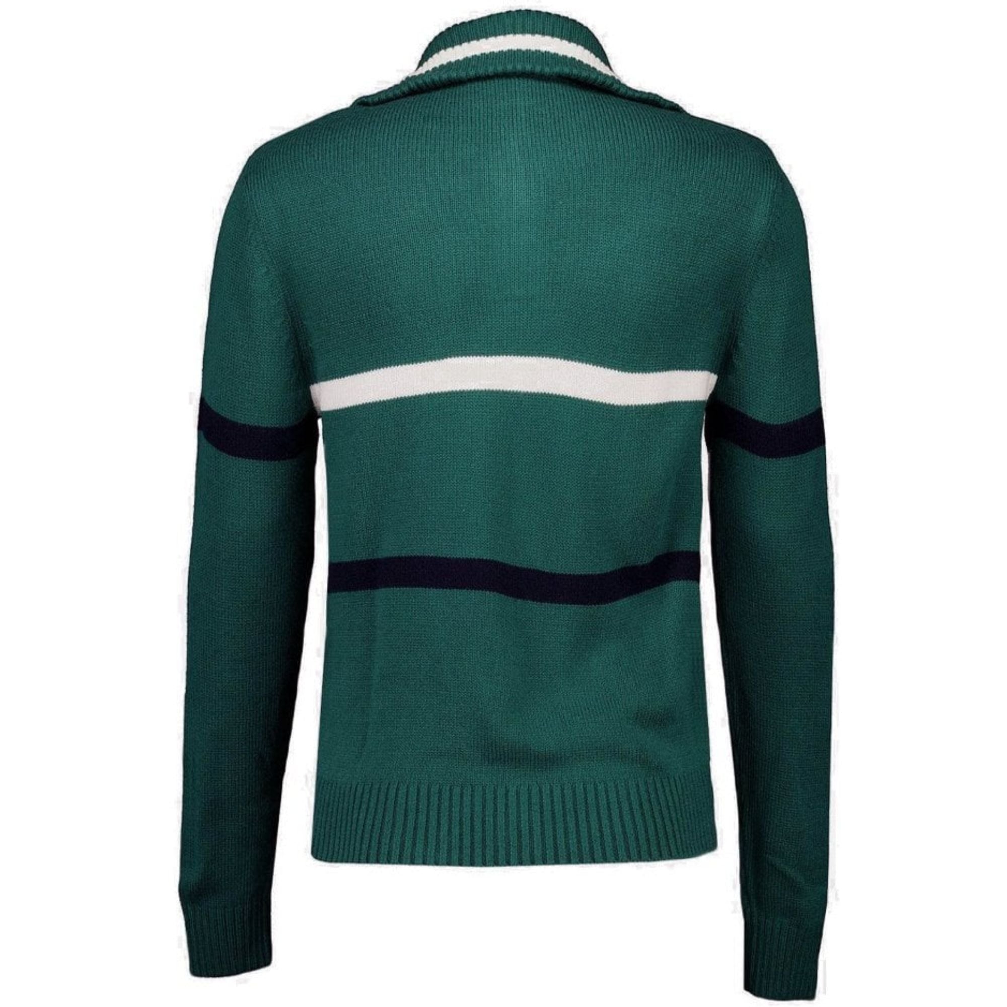 Fila Vintage Camilo Knitted Half Zip Jumper - Rainforest