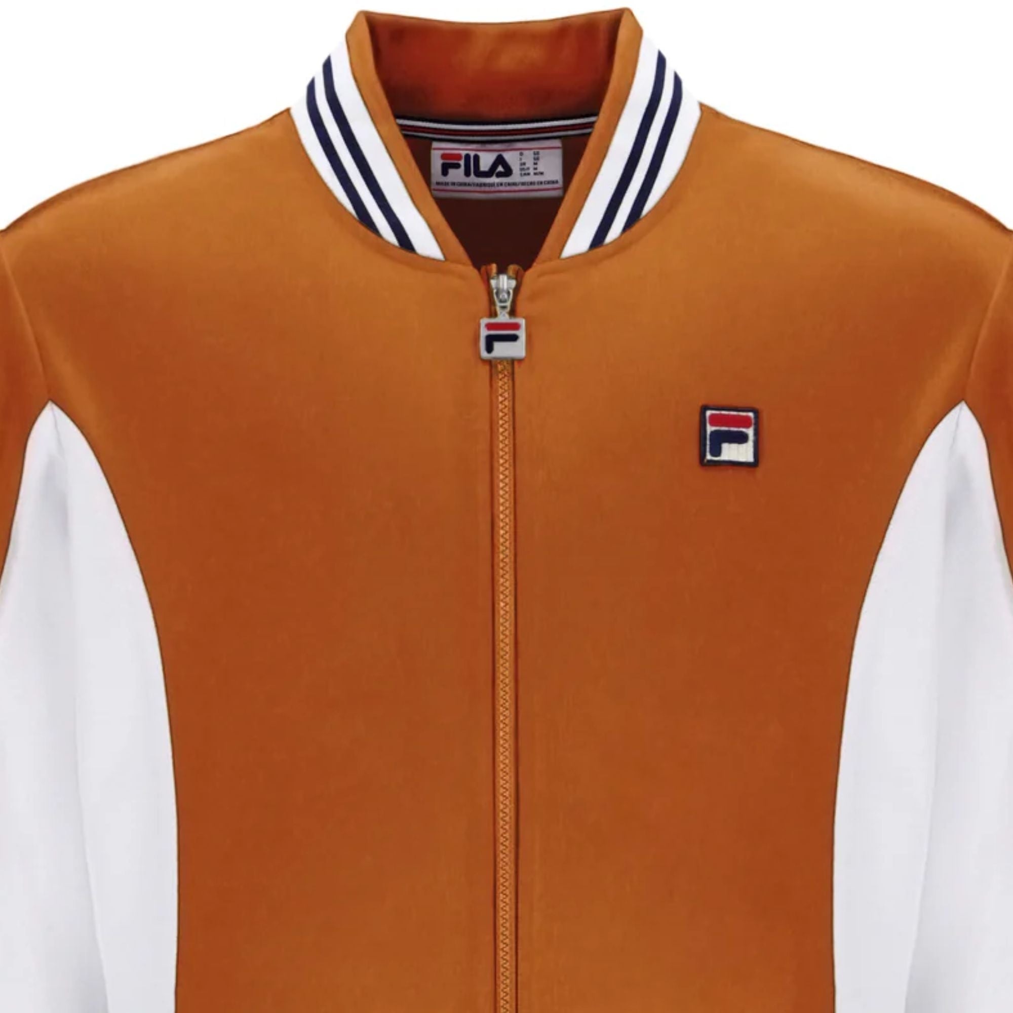 Fila Vintage Settanta Baseball Track Top - Pumpkin