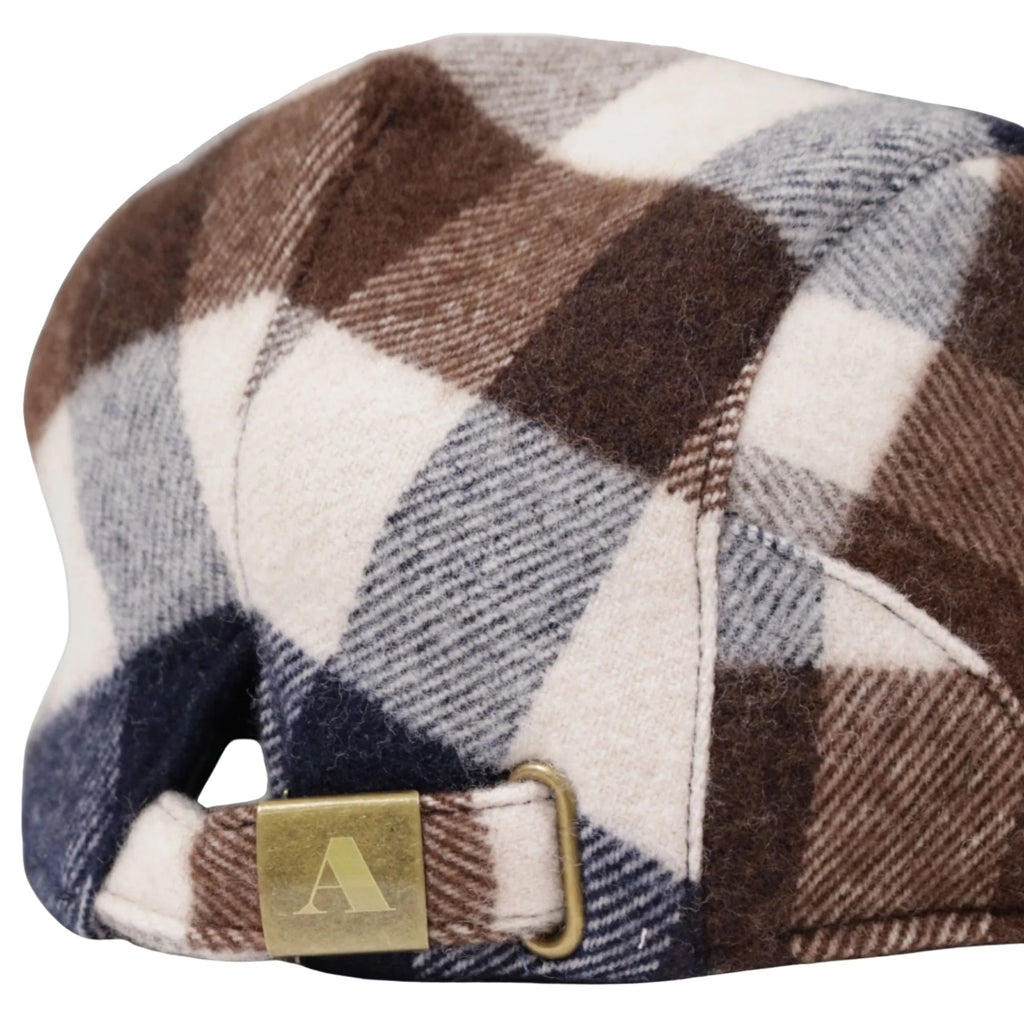 Aquascutum Club Check Flat Cap - Macro Club
