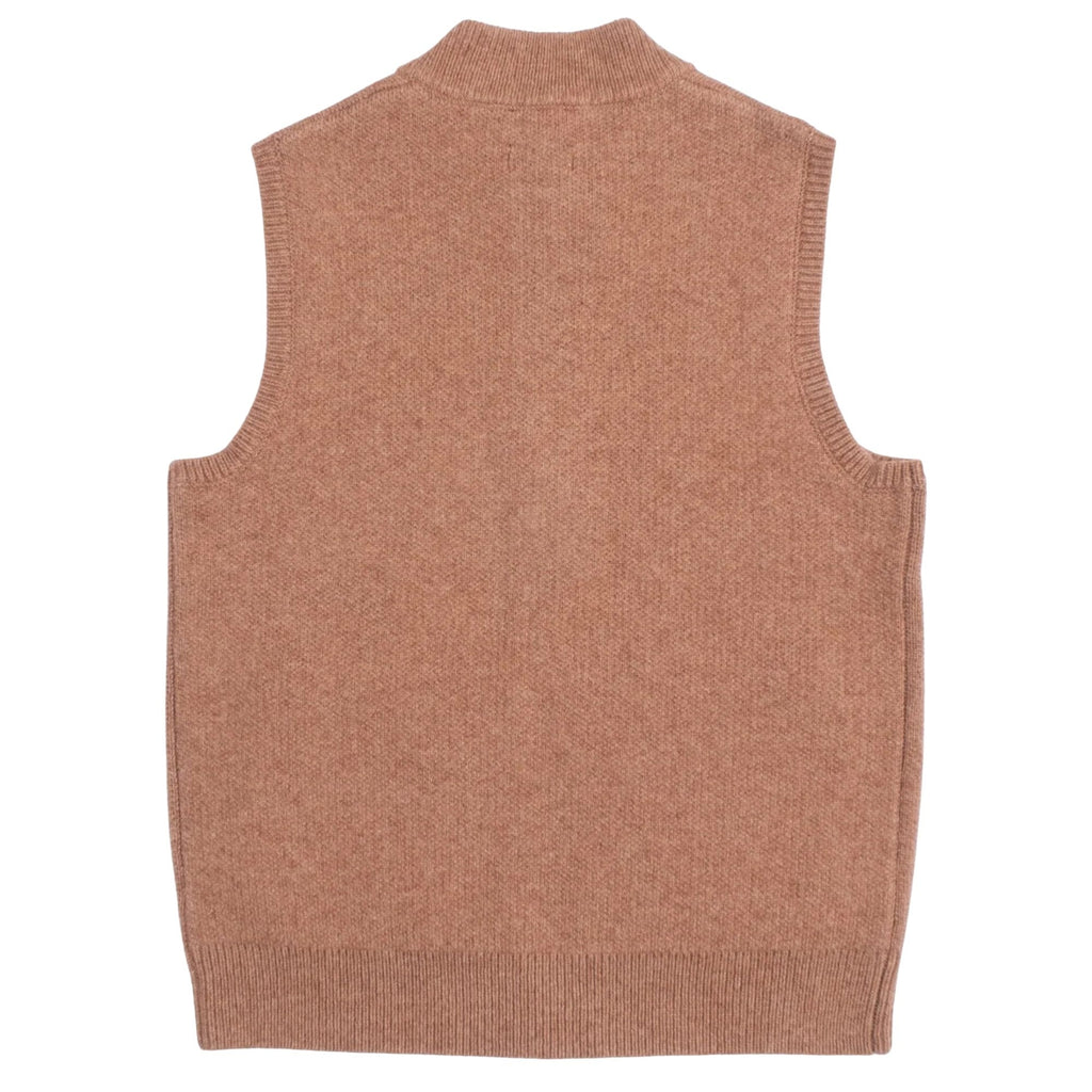 Wool Sweater Vest - Tan Mix