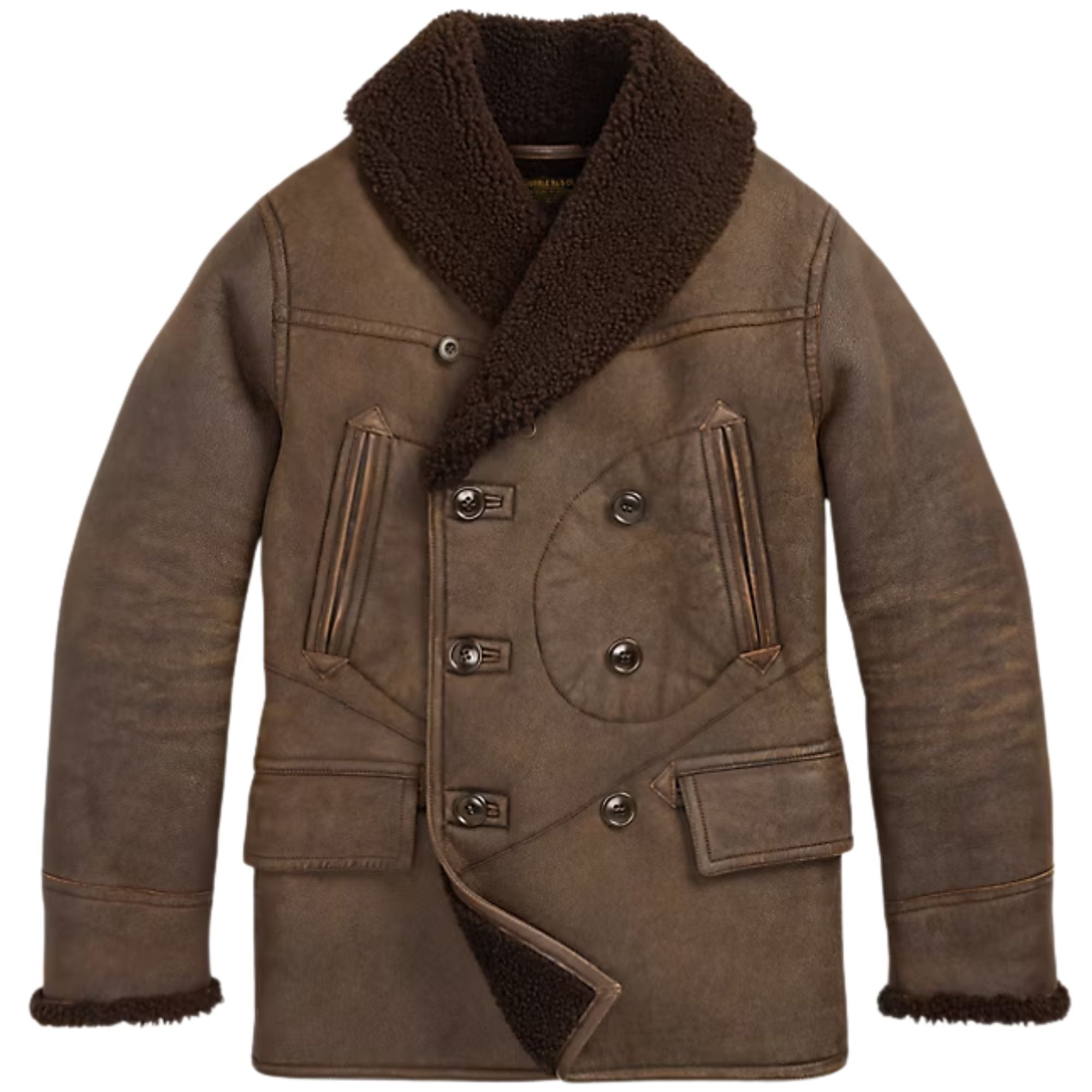RRL by Ralph Lauren Shearling Coat - Brown