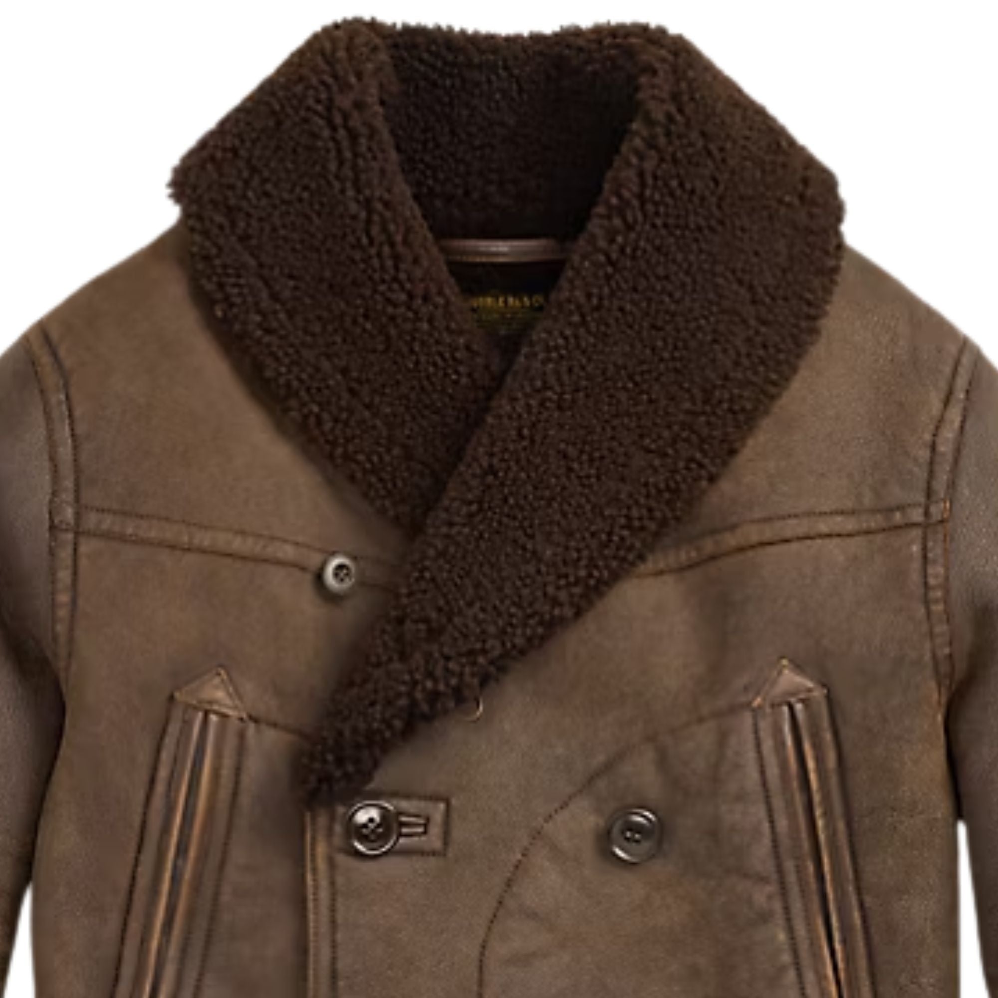RRL by Ralph Lauren Shearling Coat - Brown