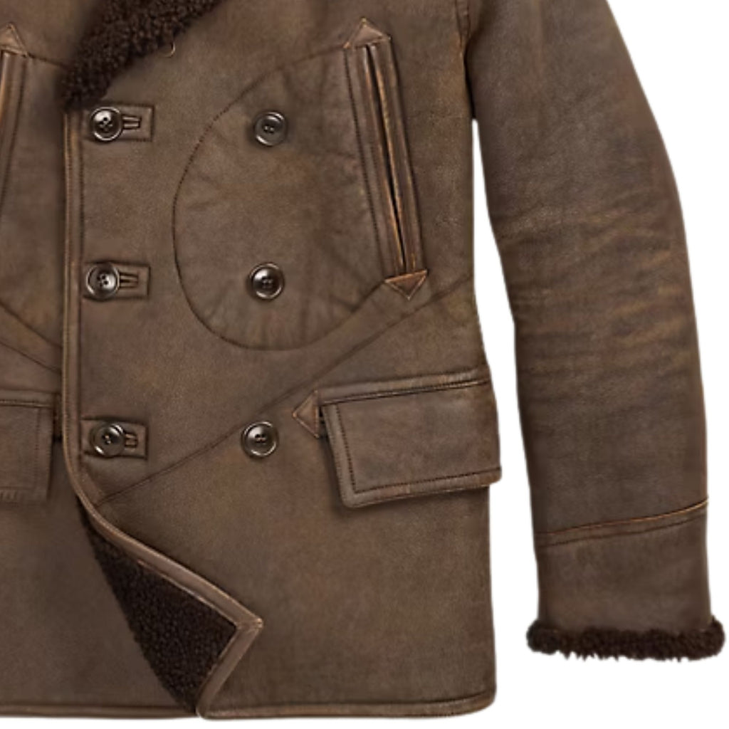 RRL by Ralph Lauren Shearling Coat - Brown
