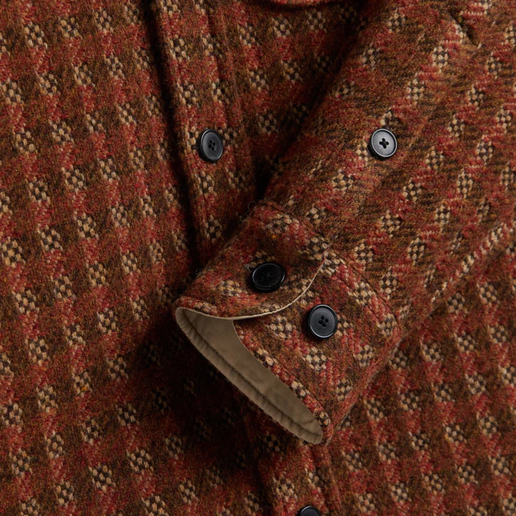 Portuguese Flannel Merino Tweed Overshirt - Brown