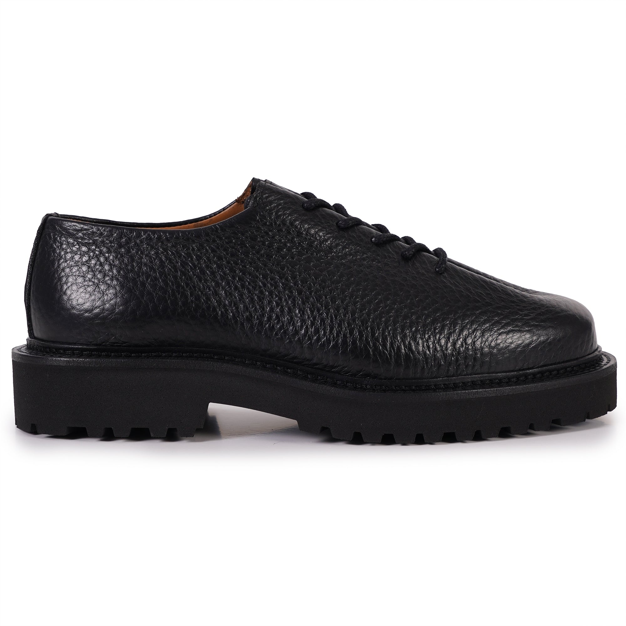 Jacques Soloviere Edouard Lug Smart Shoes - Black